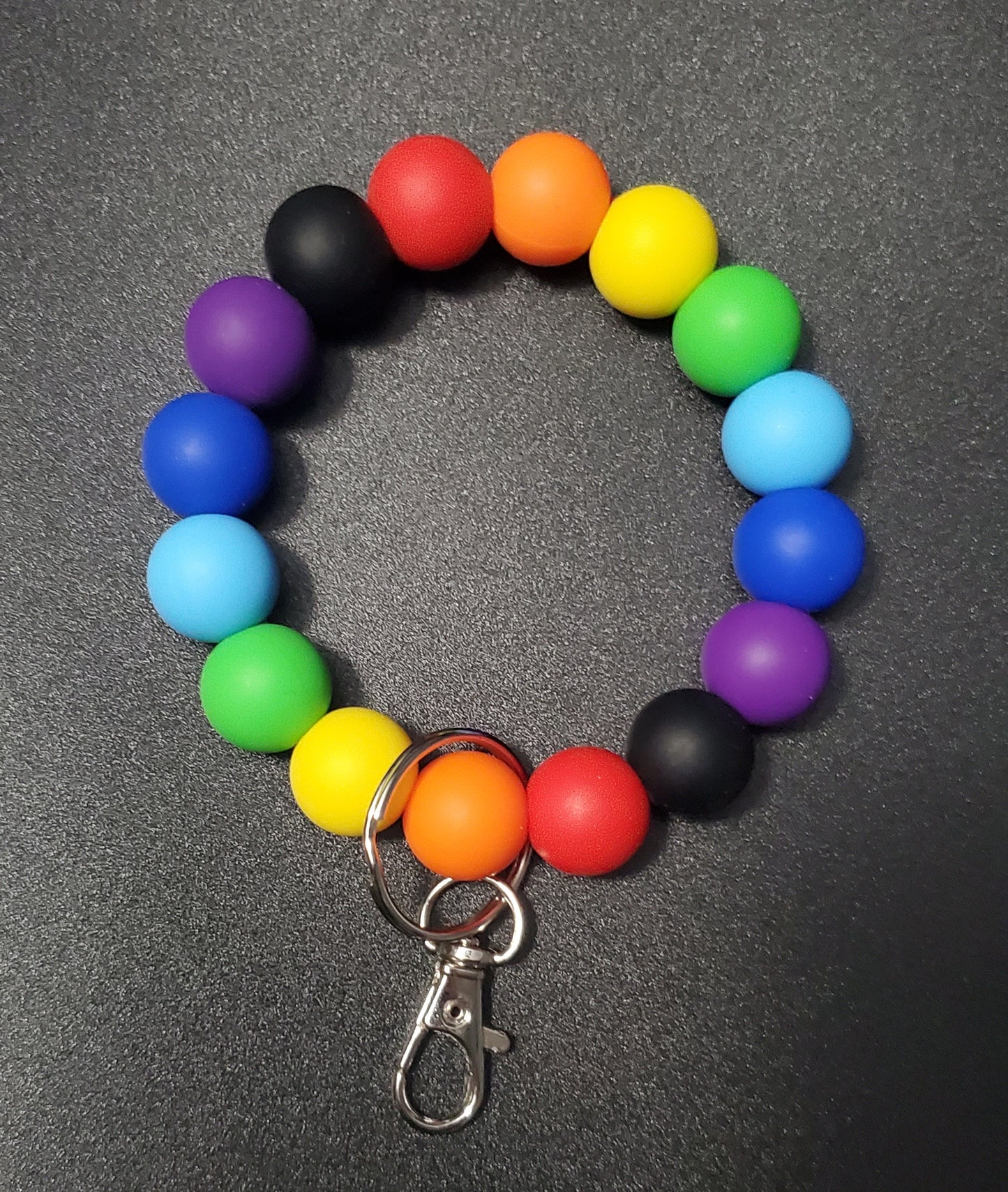 Custom Silicone Beaded Items- WRISTLET KEYCHAINS