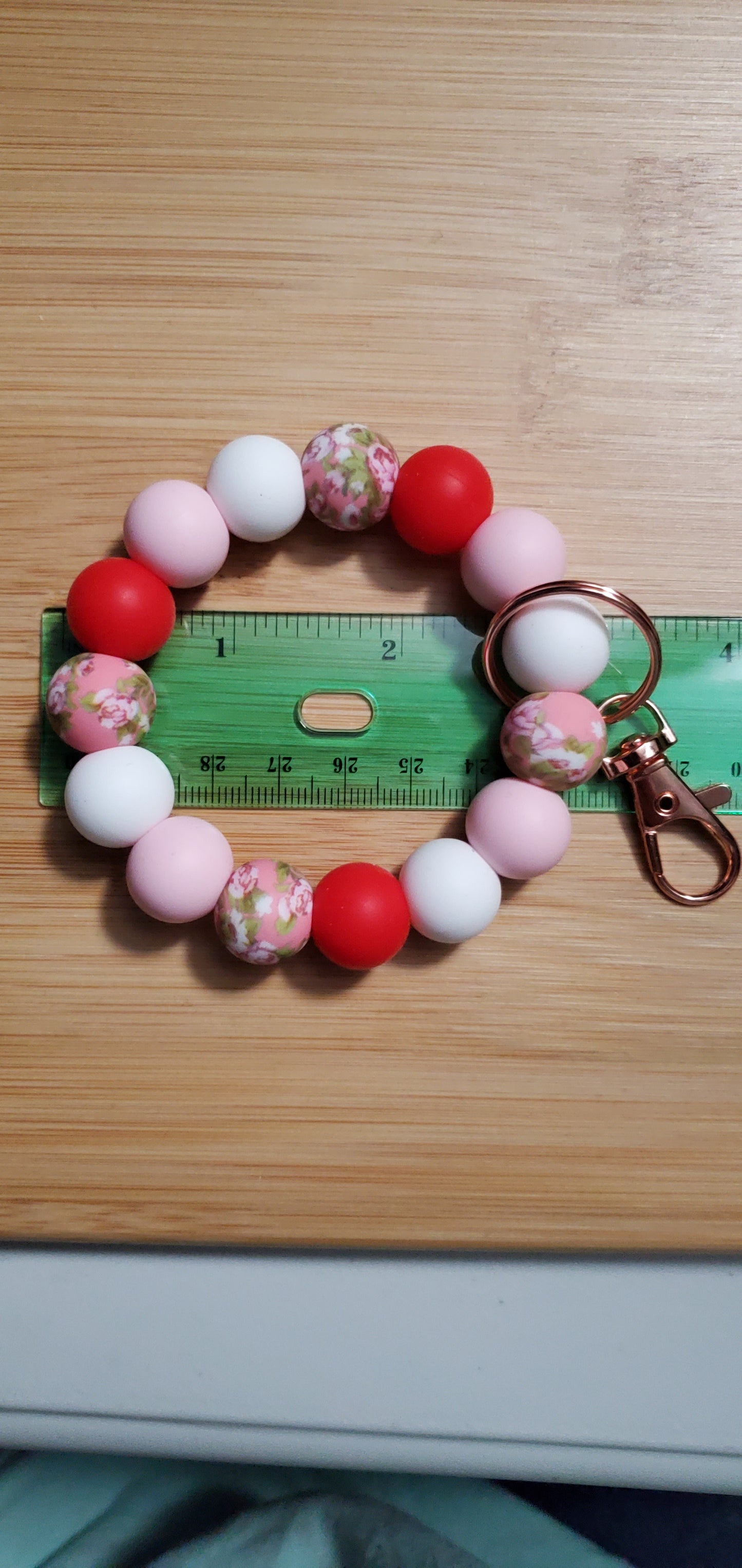 Custom Silicone Beaded Items- WRISTLET KEYCHAINS