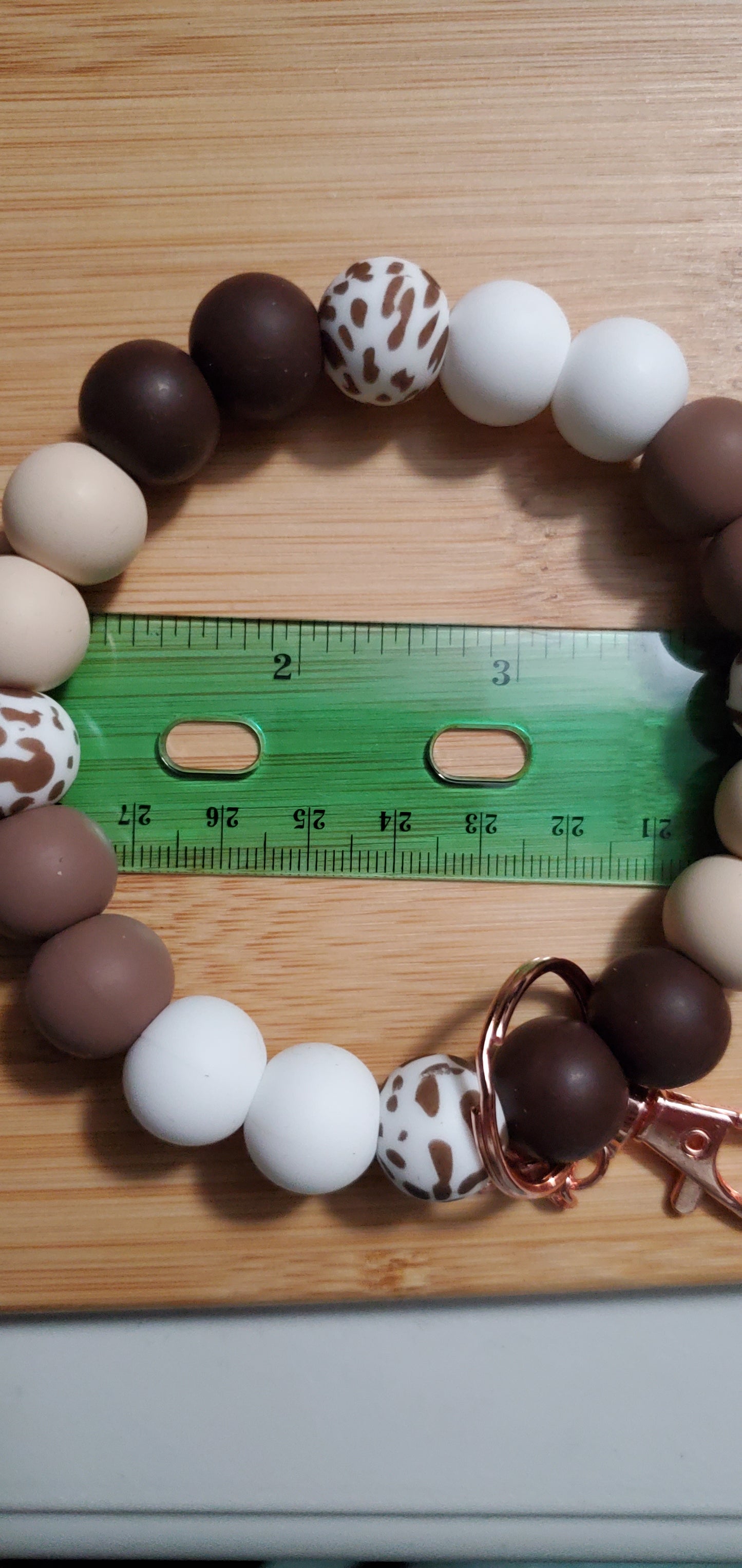 Custom Silicone Beaded Items- WRISTLET KEYCHAINS