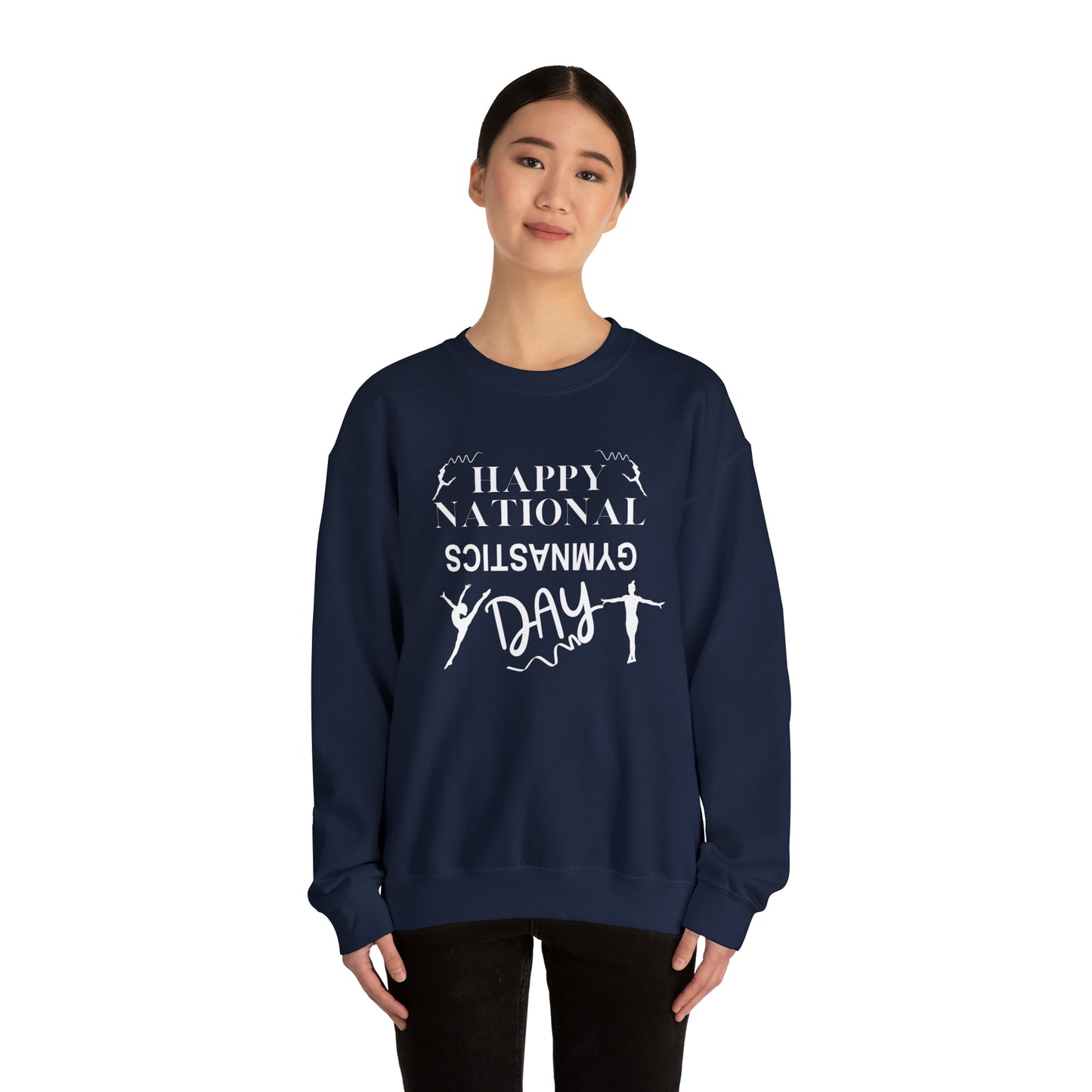 Happy National Gymnastics Day Unisex Heavy Blend™ Crewneck Sweatshirt
