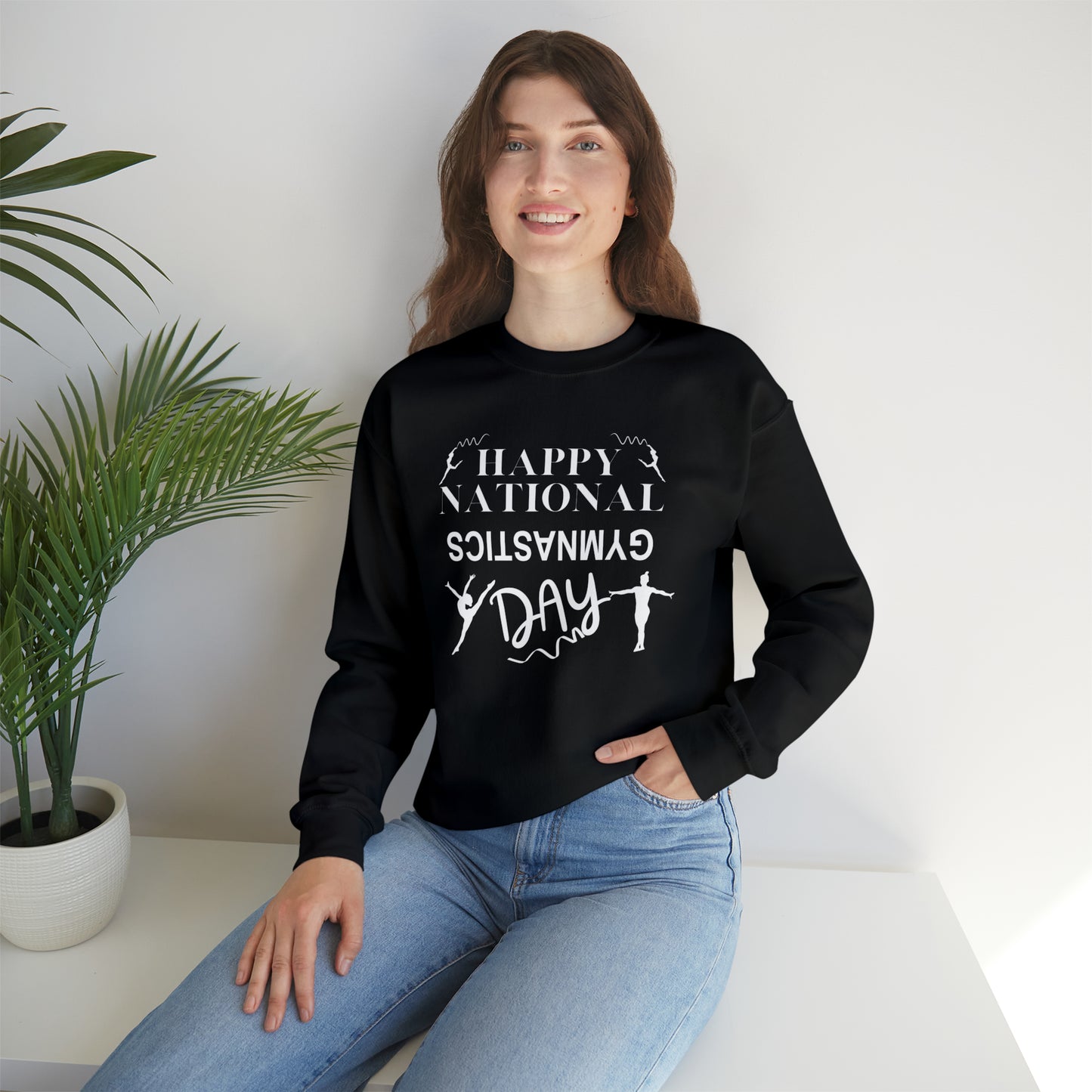 Happy National Gymnastics Day Unisex Heavy Blend™ Crewneck Sweatshirt