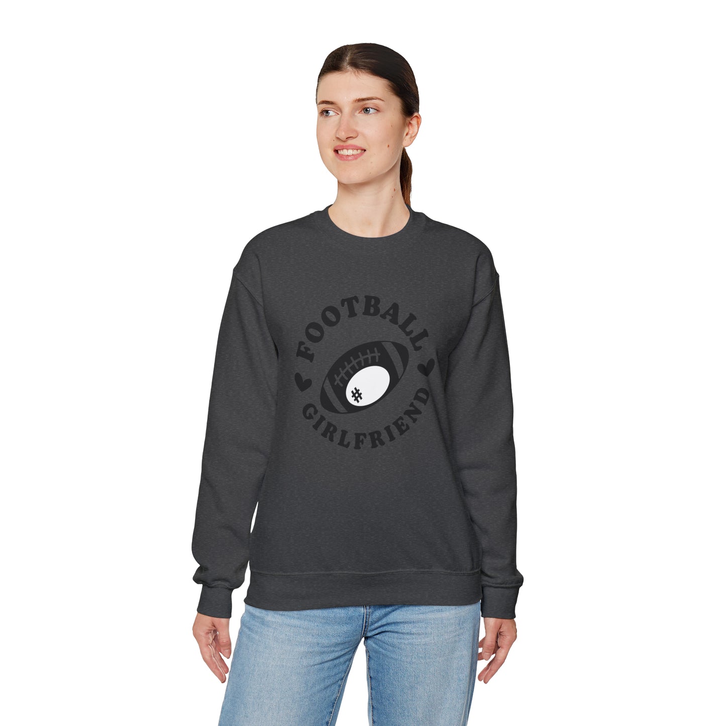 Football Girlfriend Unisex Heavy Blend™ Crewneck Sweatshirt