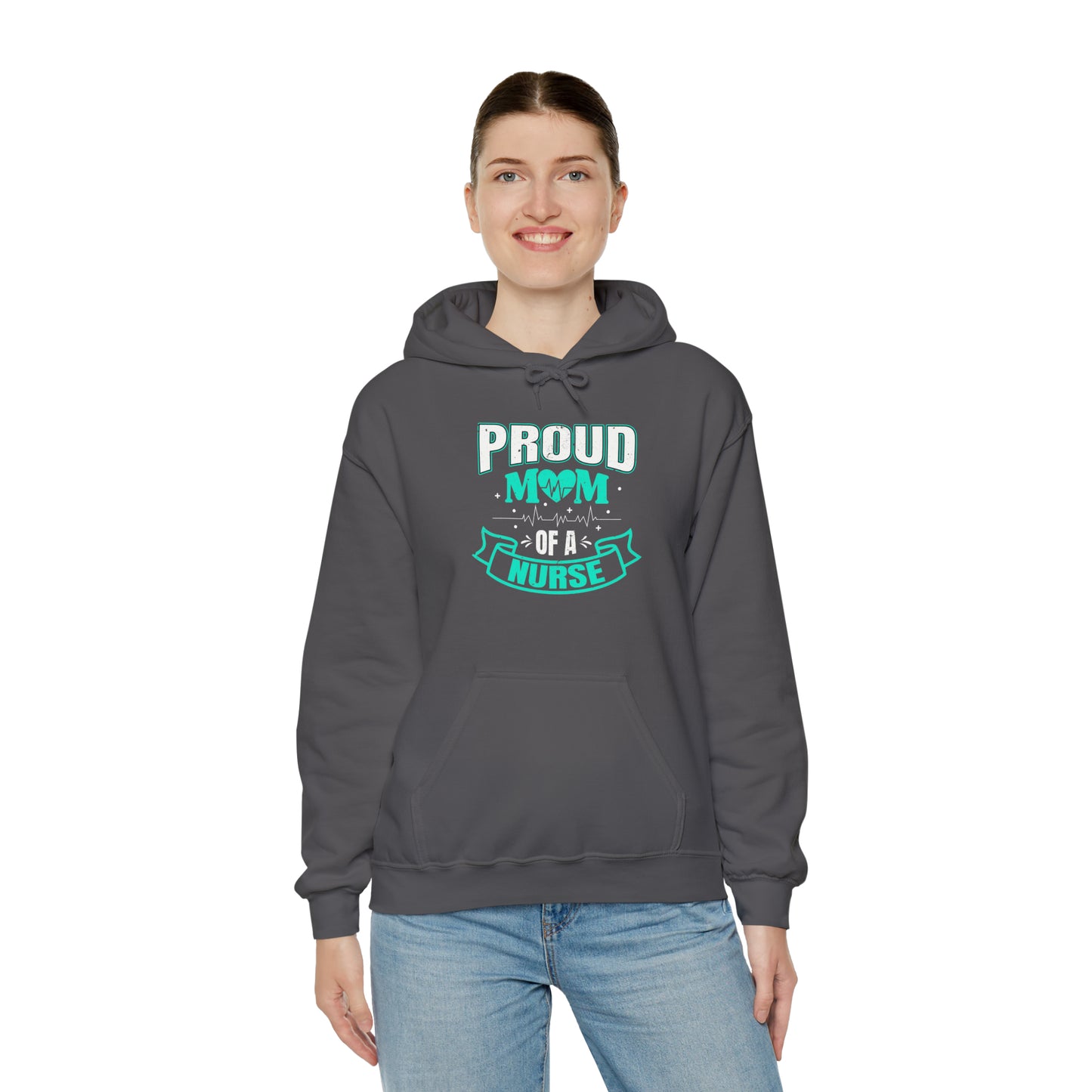 Proud Mom of a Nurse Unisex Heavy Blend™ Hooded Sweatshirt
