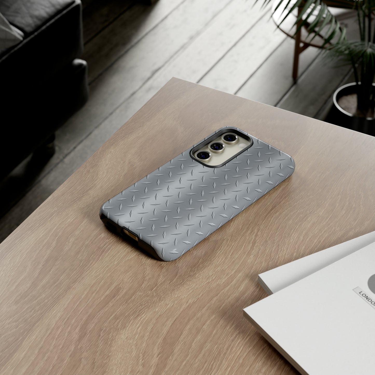 Diamond Plate Inspired Tough Phone Cases