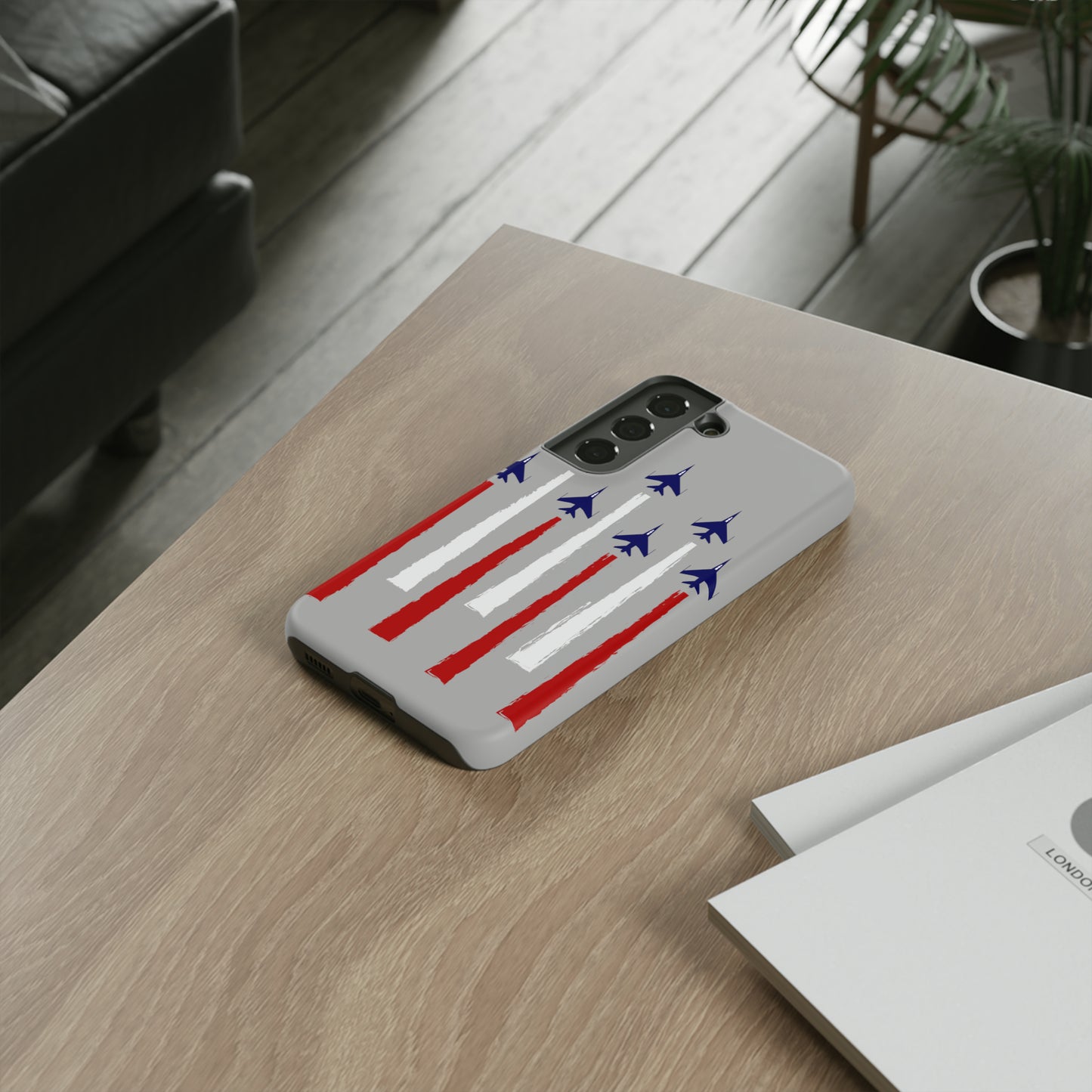 Red, White, & Blue US Jets Tough Phone Cases