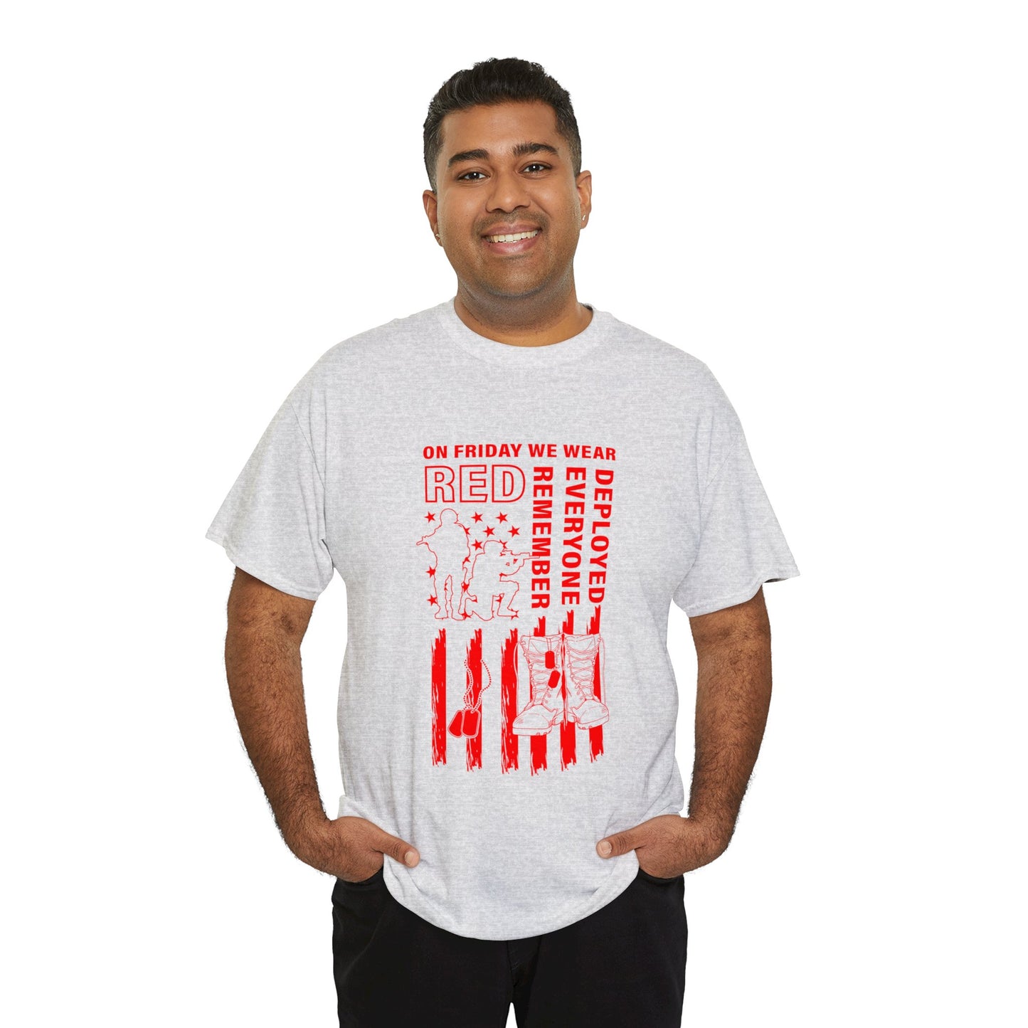 I Wear R.E.D. on Fridays Unisex Heavy Cotton Tee