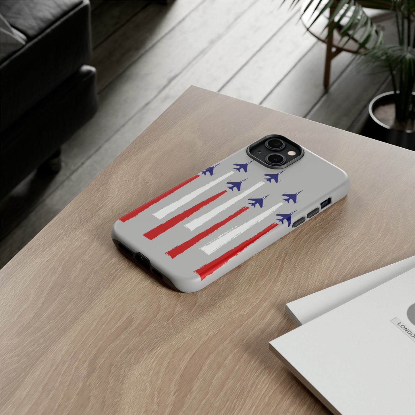 Red, White, & Blue US Jets Tough Phone Cases