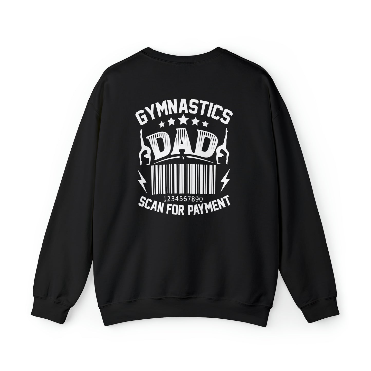 Gymastics Dad Scan For Payment  Unisex Heavy Blend™ Crewneck Sweatshirt