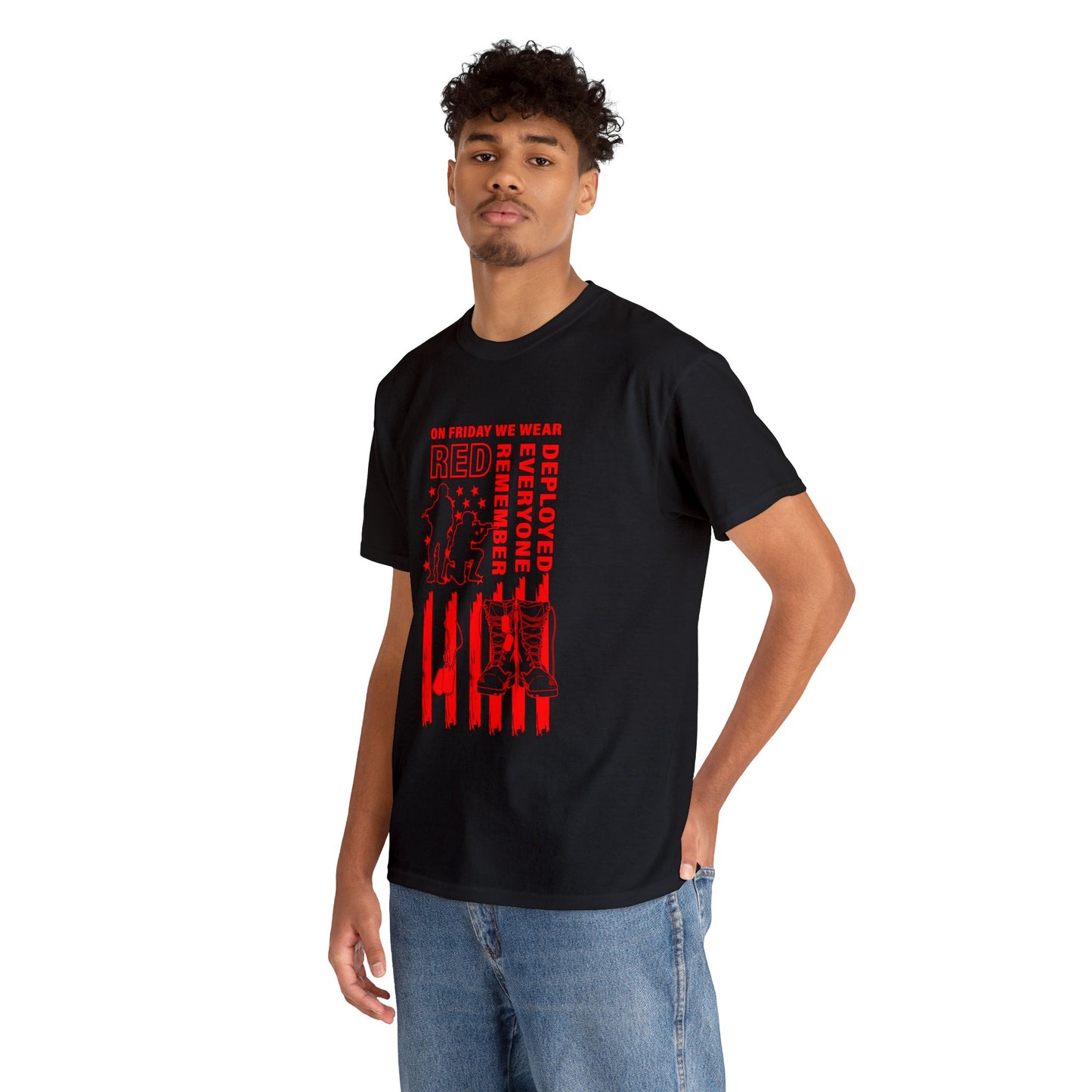 I Wear R.E.D. on Fridays Unisex Heavy Cotton Tee