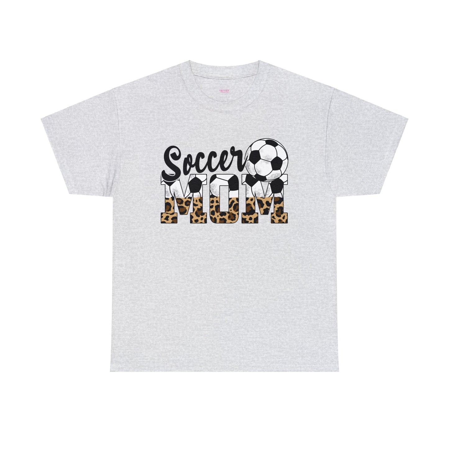 Soccer MOM Leopard print Unisex Heavy Cotton Tee