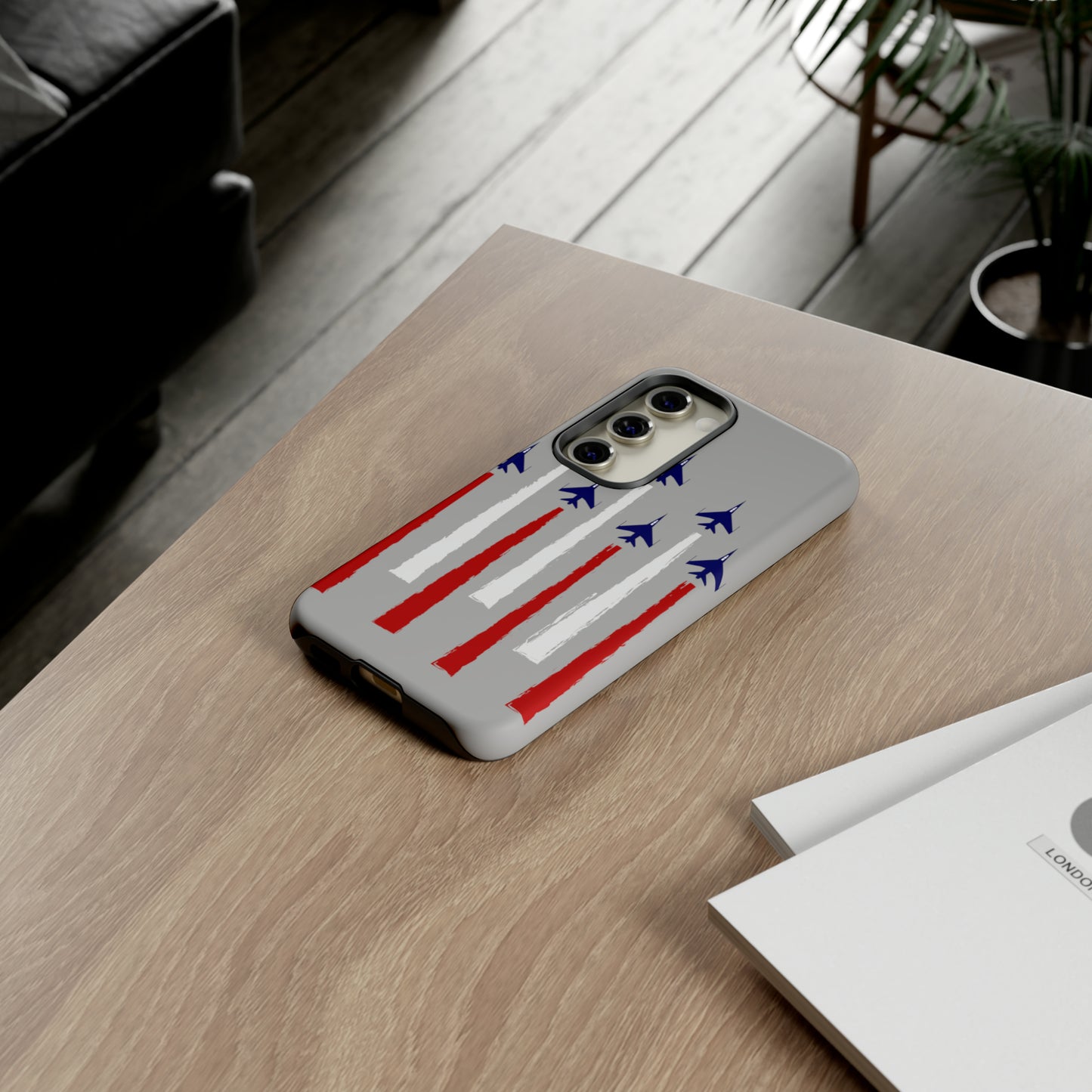 Red, White, & Blue US Jets Tough Phone Cases
