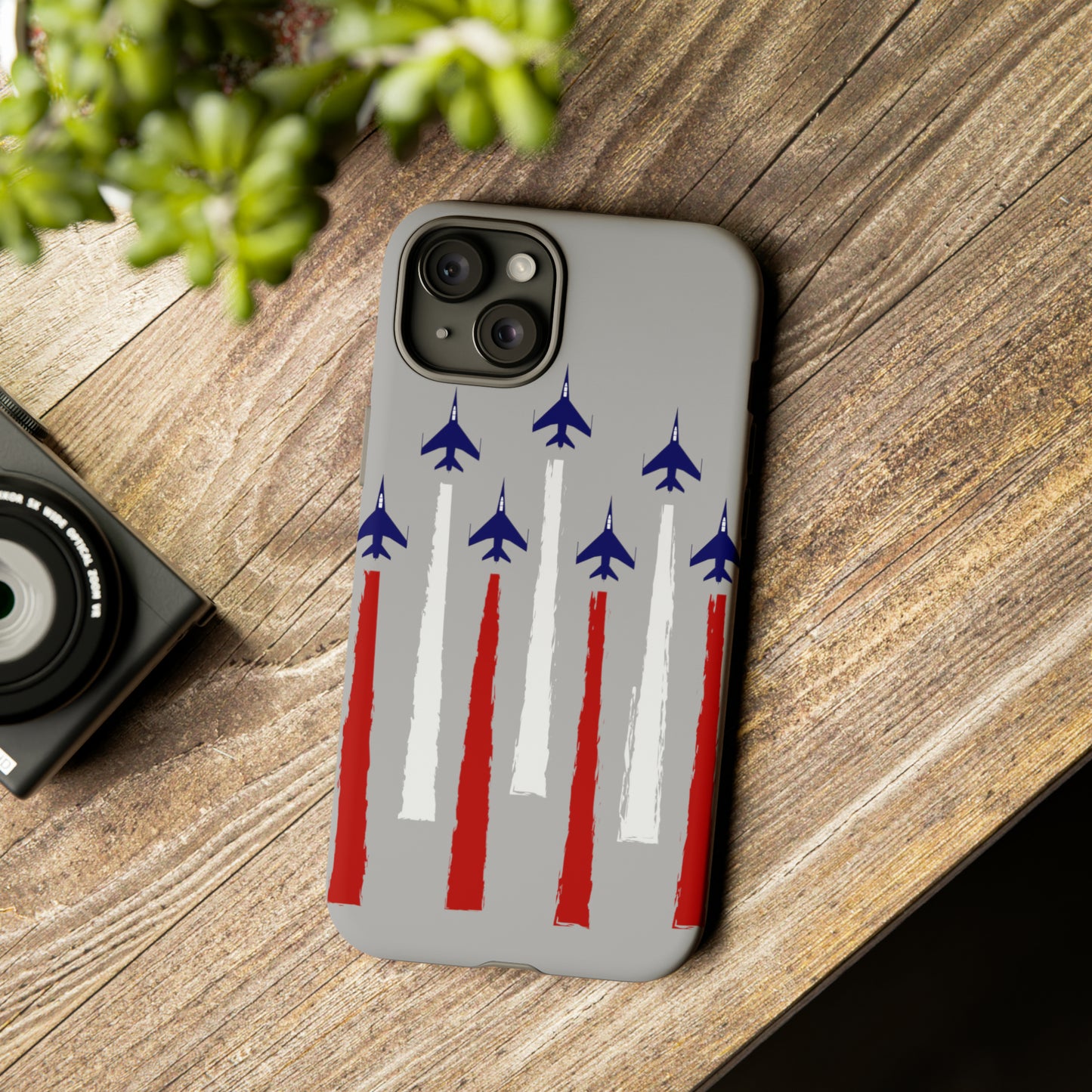 Red, White, & Blue US Jets Tough Phone Cases