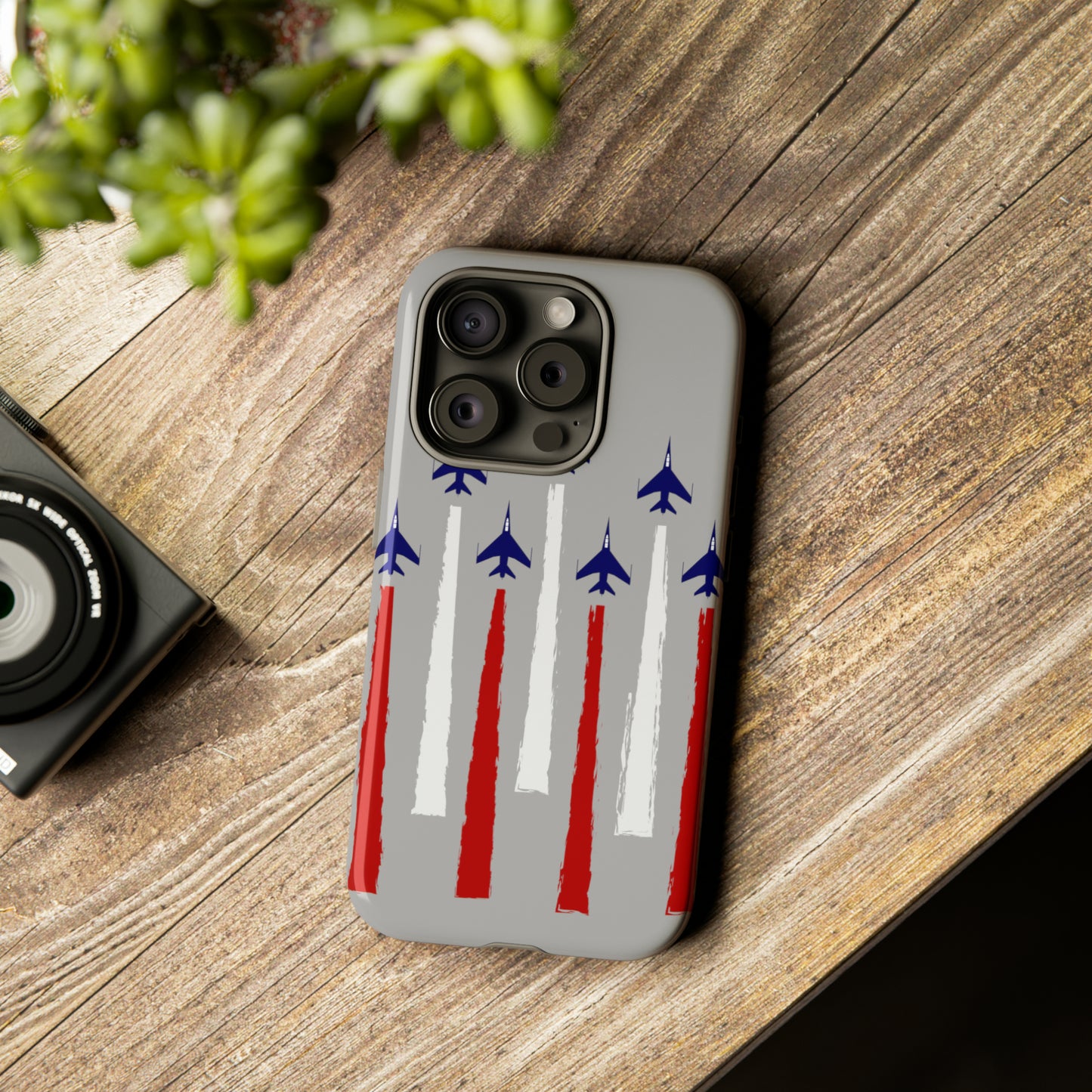 Red, White, & Blue US Jets Tough Phone Cases