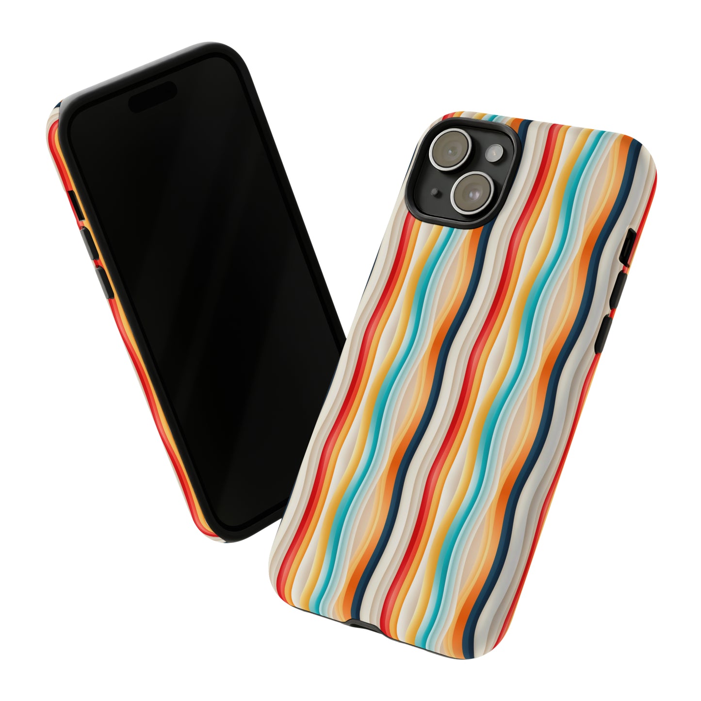 Color Wave Fusion Tough Phone Cases