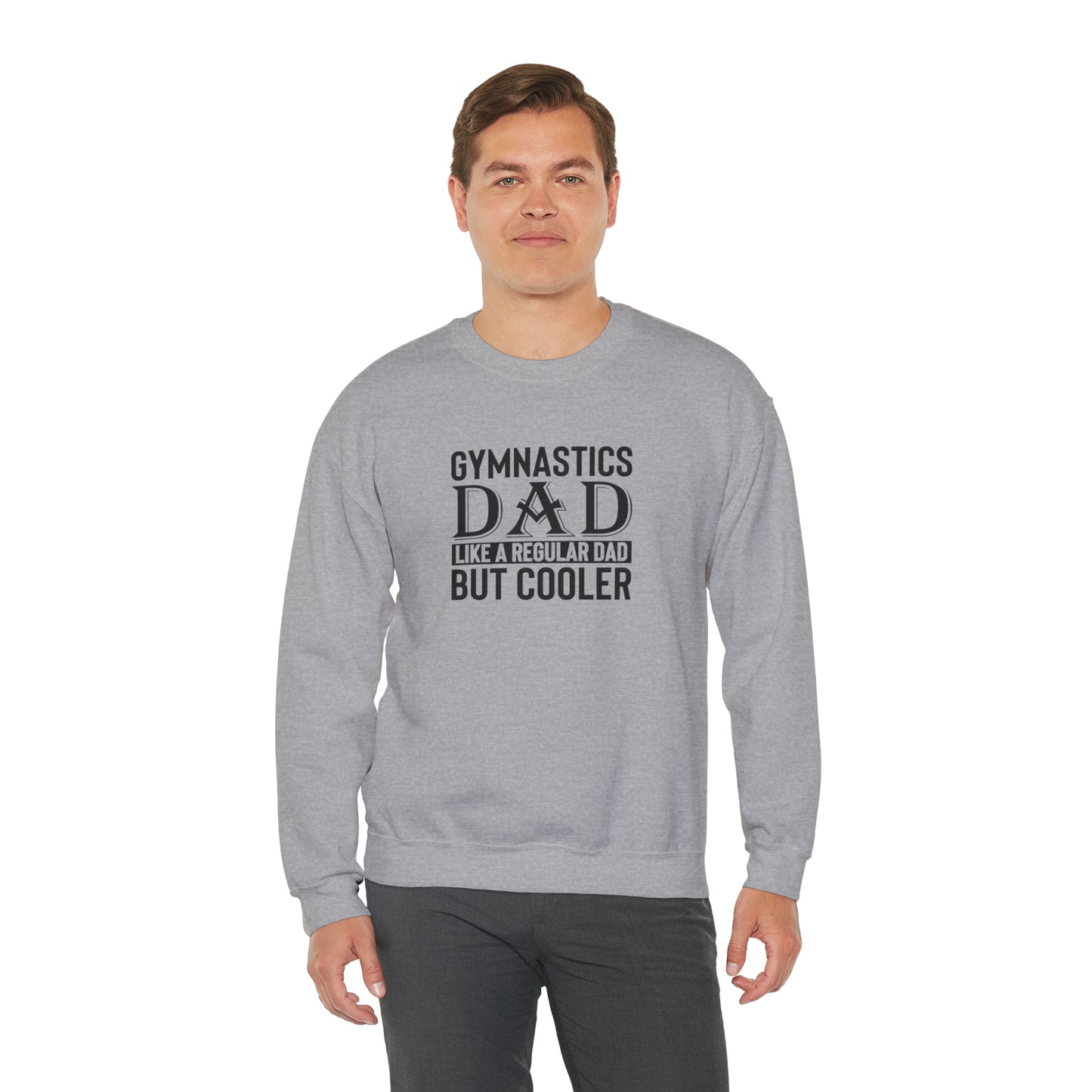 Gymnastics Dad like Regular Dad but Cooler  Unisex Heavy Blend™ Crewneck Sweatshirt