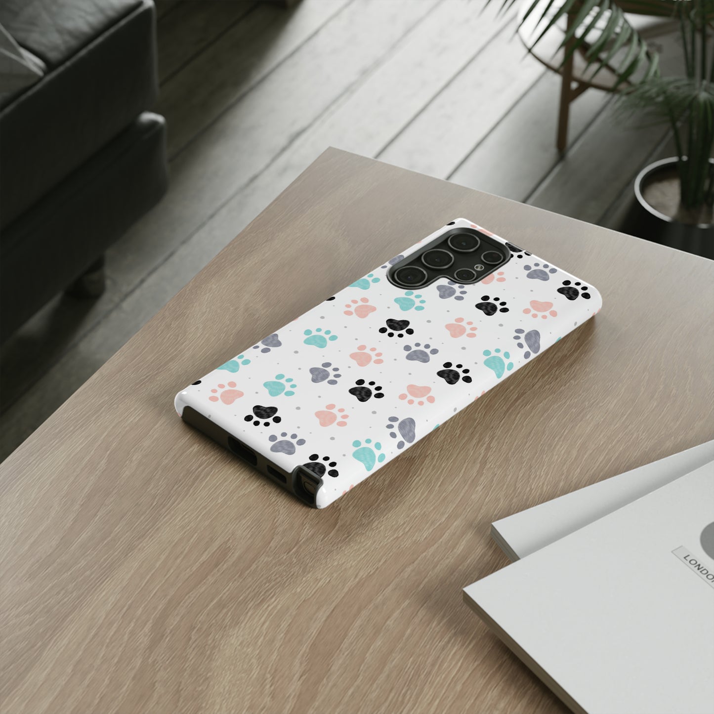 Pretty Pastel Paw Prints Tough Phone Cases