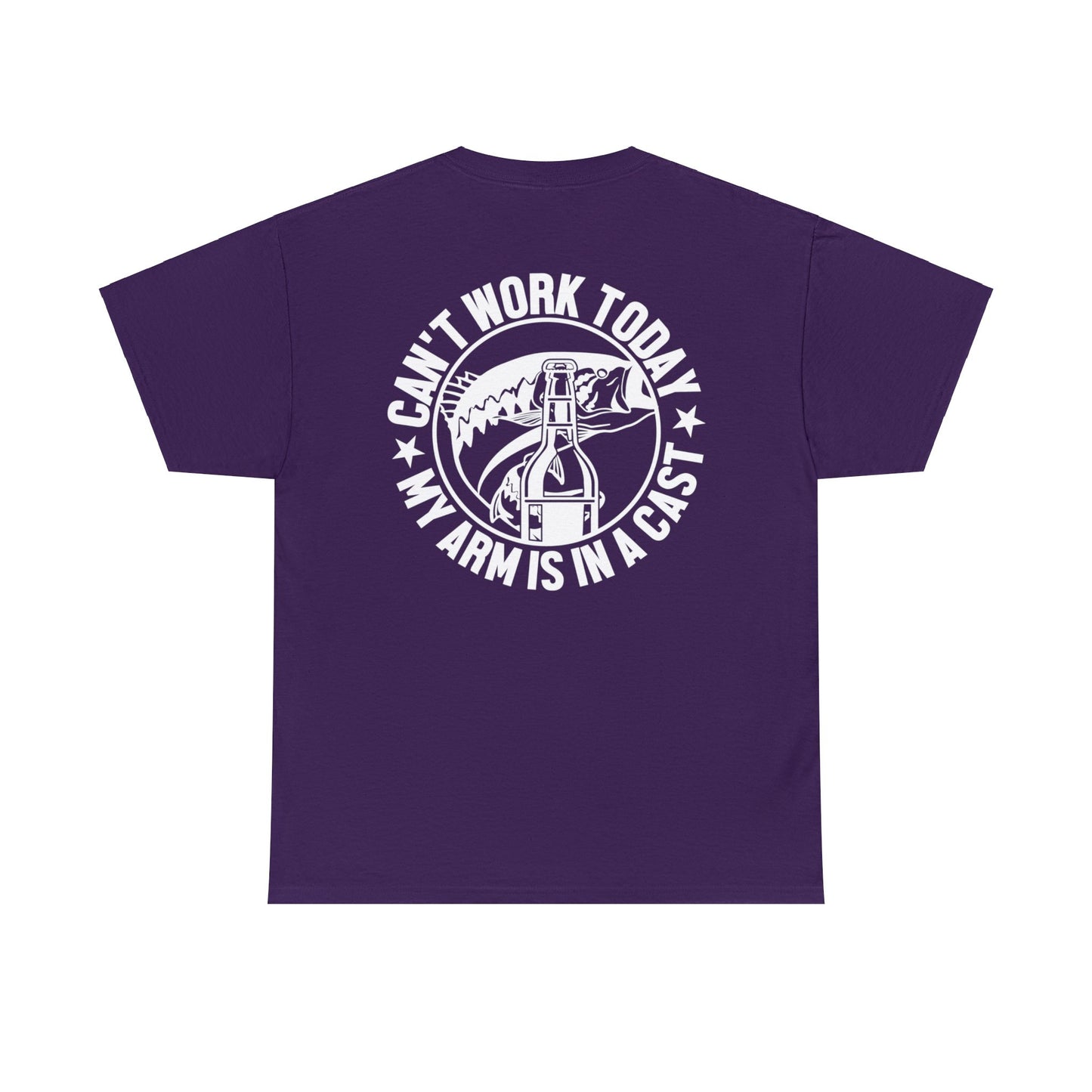 Cant Work Today My Arm Is In A Cast Unisex Heavy Cotton Tee