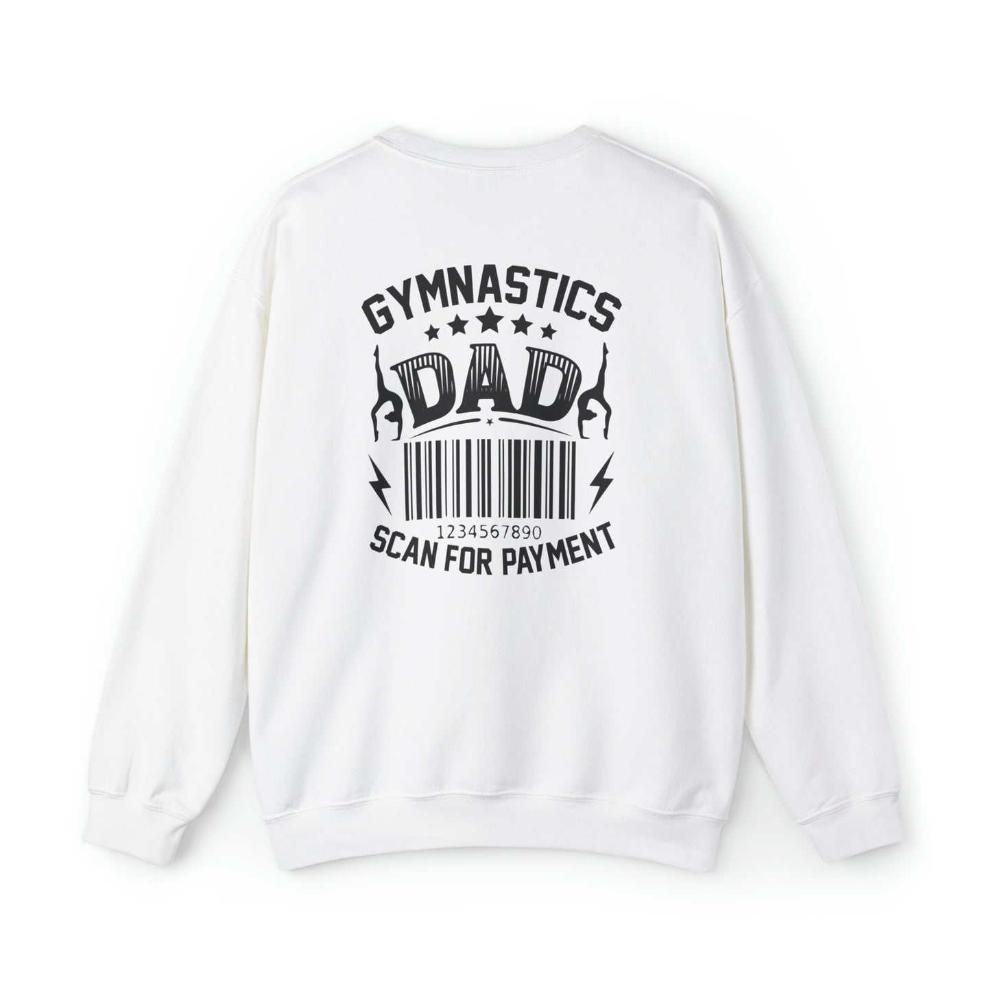 Gymastics Dad Scan For Payment  Unisex Heavy Blend™ Crewneck Sweatshirt