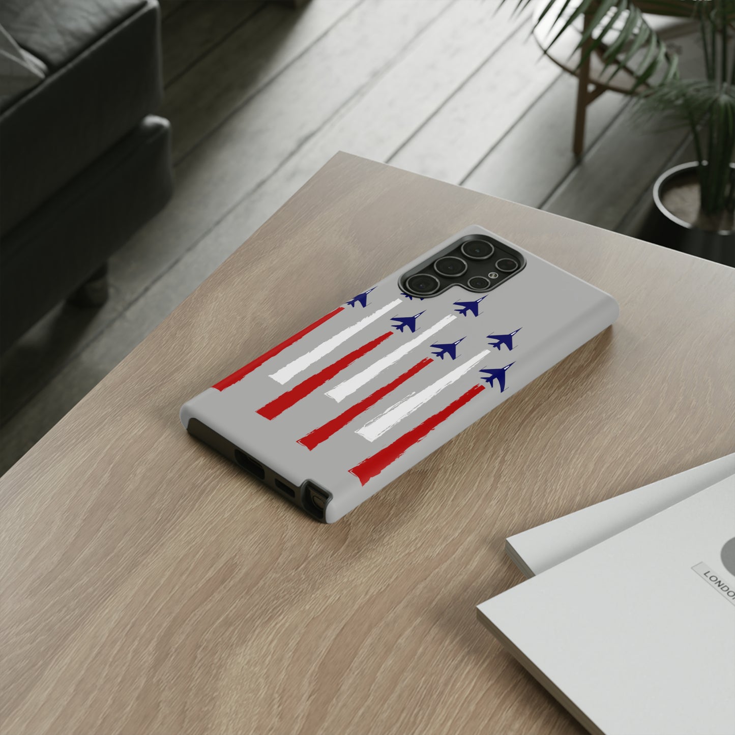 Red, White, & Blue US Jets Tough Phone Cases