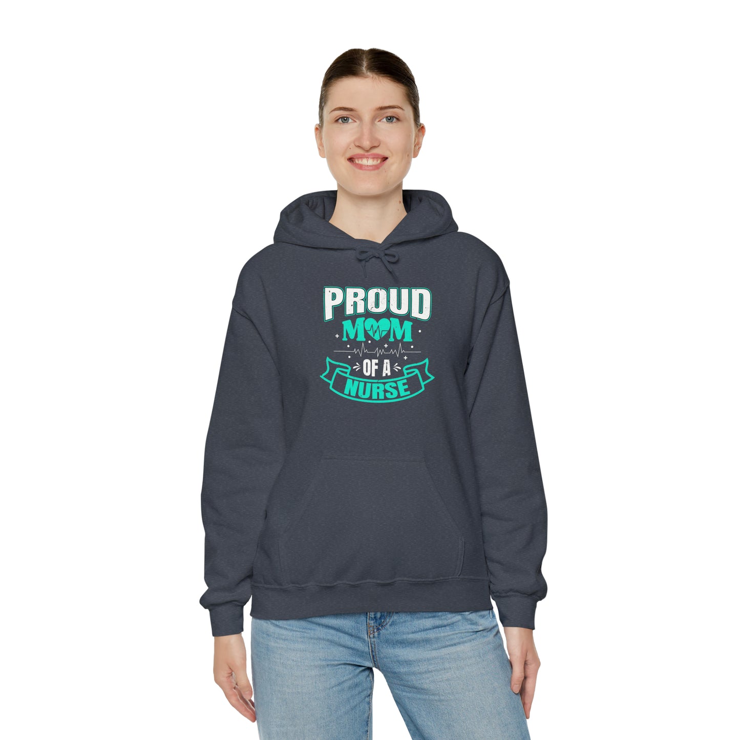 Proud Mom of a Nurse Unisex Heavy Blend™ Hooded Sweatshirt