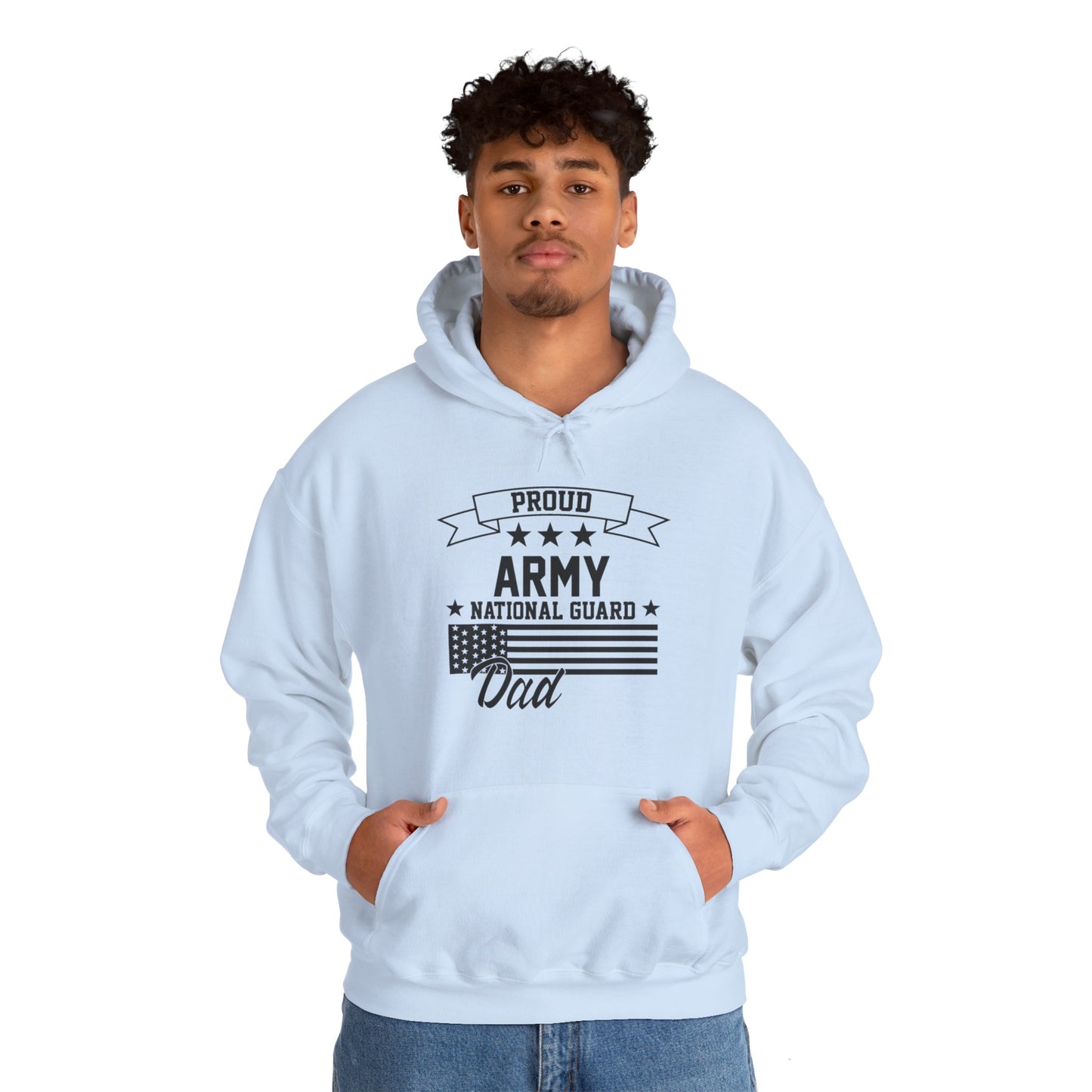 Proud Army National Guard DAD  Unisex Heavy Blend™ Hooded Sweatshirt