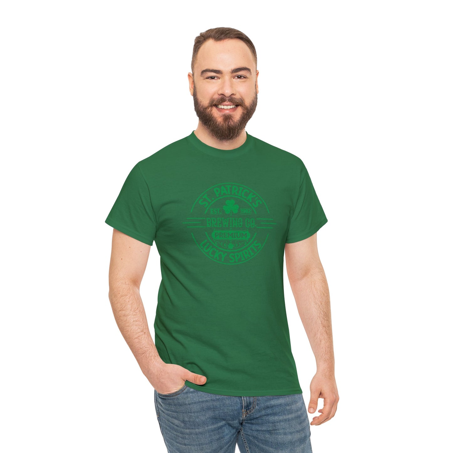 St. Patrick's Brewing Co. Style 3 Unisex Heavy Cotton Tee