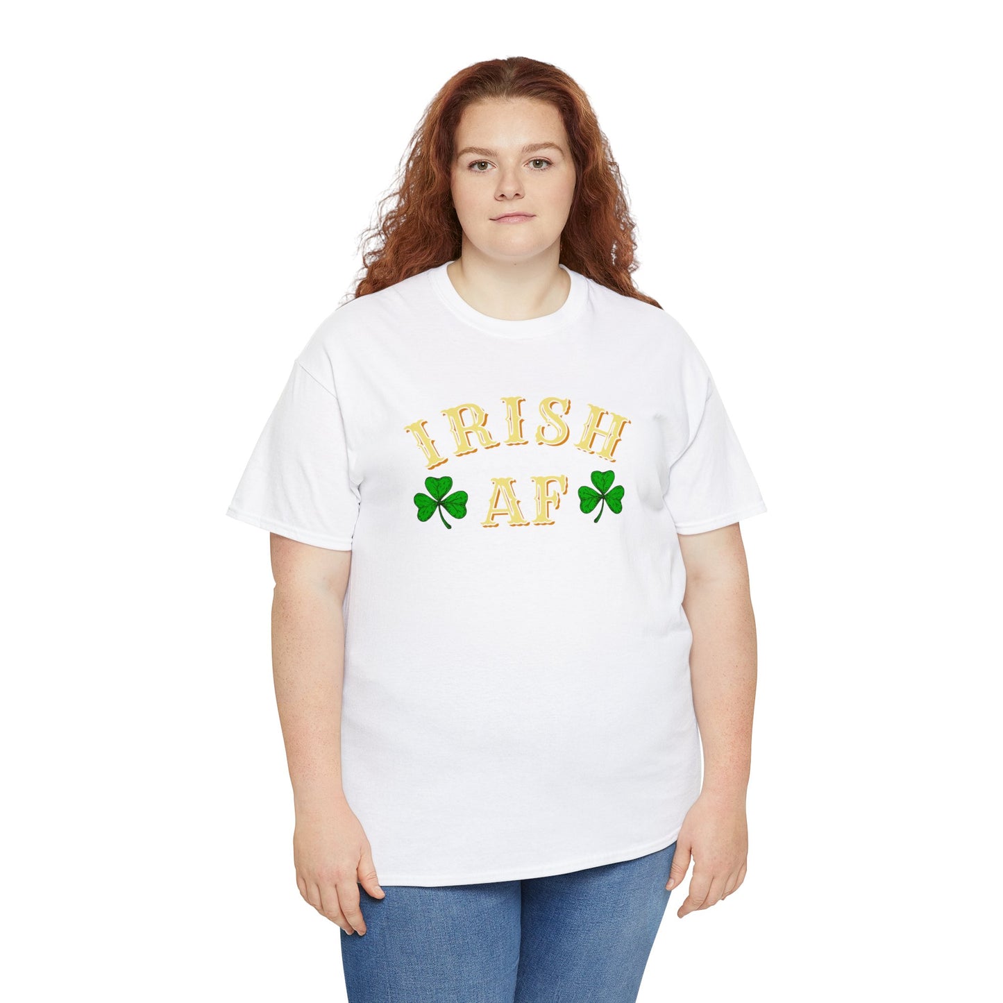 Irish AF St Patricks Day Unisex Heavy Cotton Tee