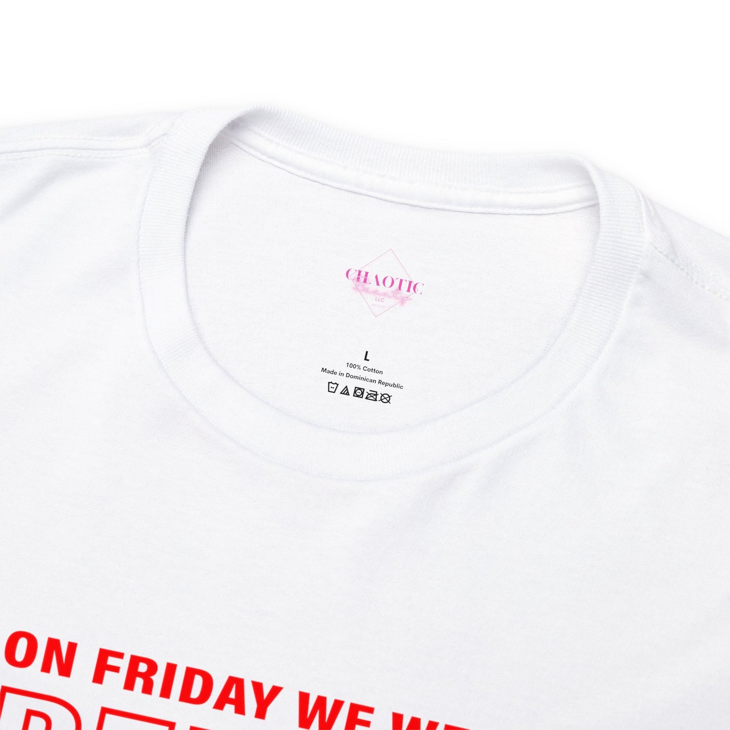 I Wear R.E.D. on Fridays Unisex Heavy Cotton Tee