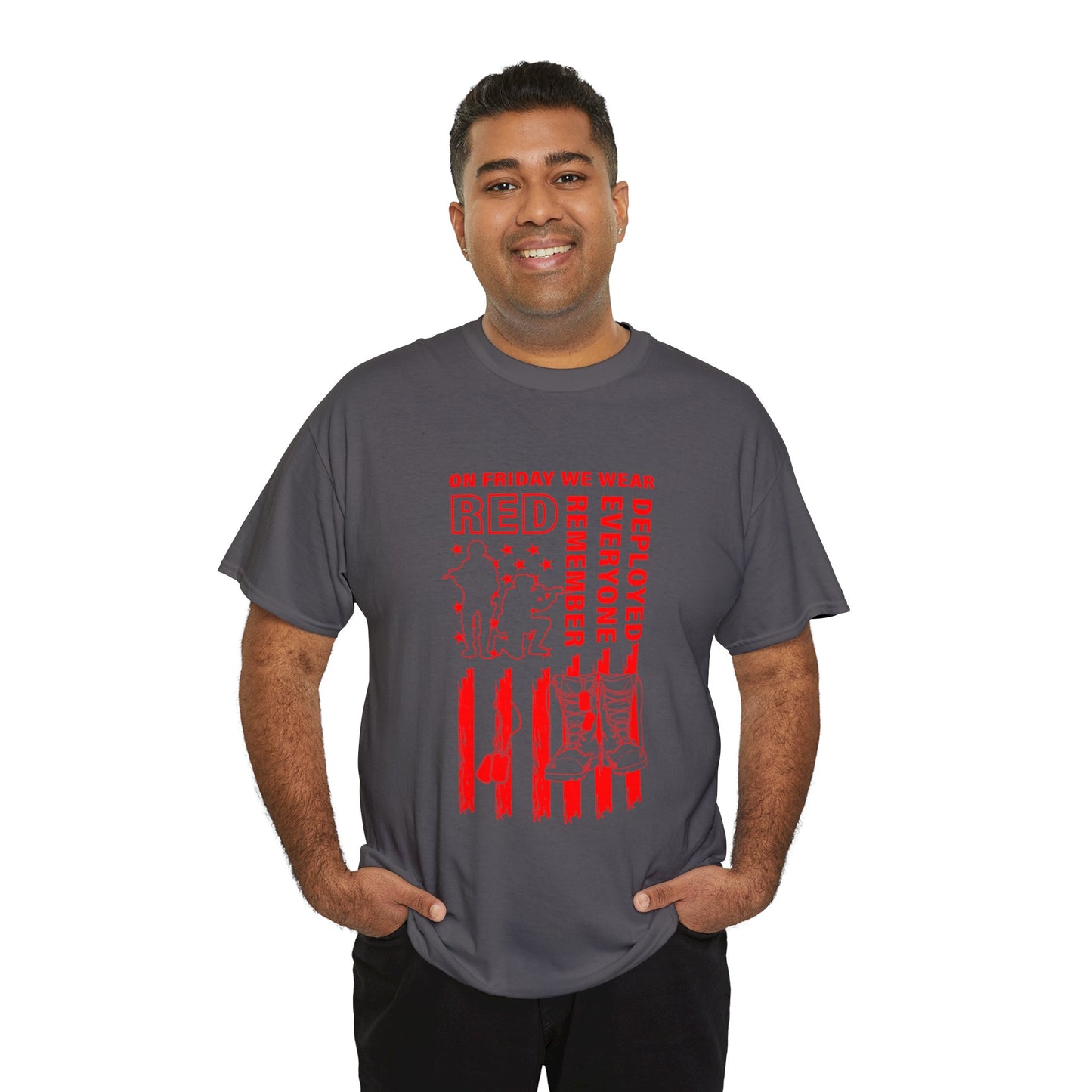 I Wear R.E.D. on Fridays Unisex Heavy Cotton Tee