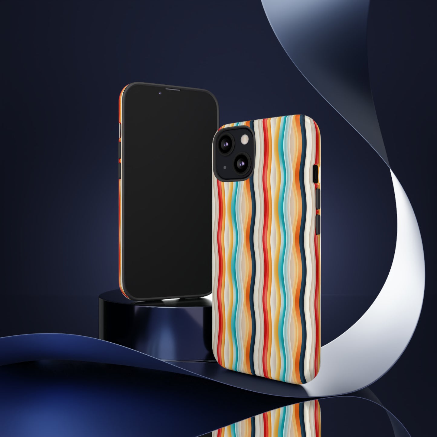 Color Wave Fusion Tough Phone Cases