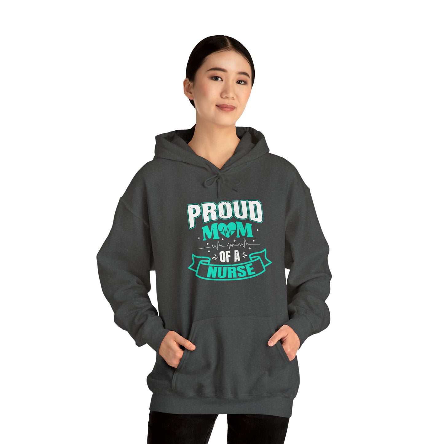 Proud Mom of a Nurse Unisex Heavy Blend™ Hooded Sweatshirt