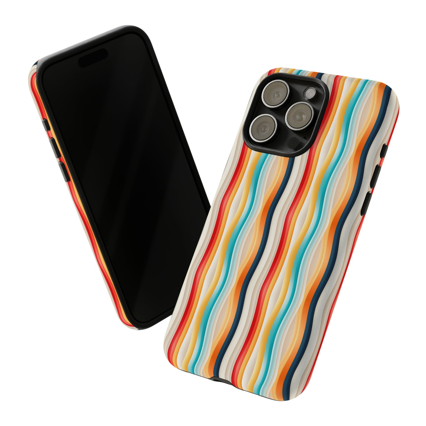 Color Wave Fusion Tough Phone Cases