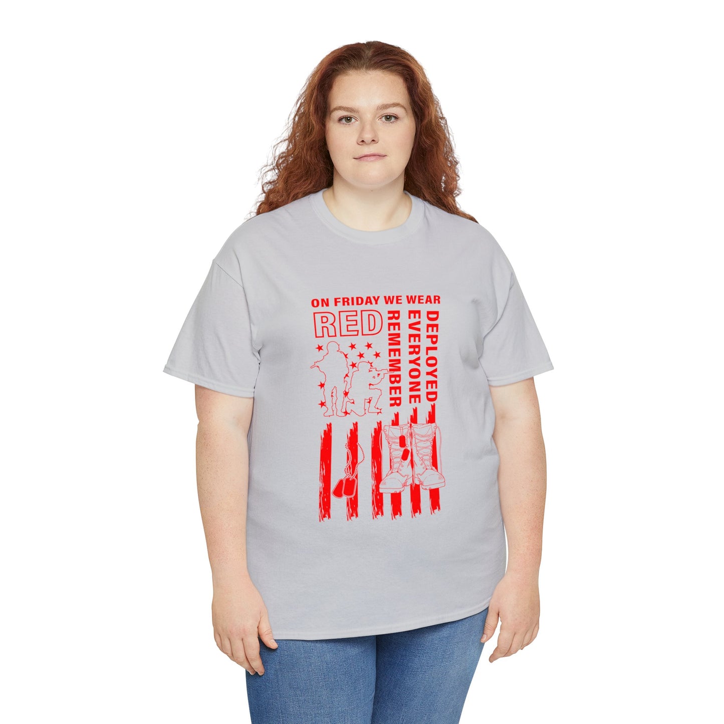 I Wear R.E.D. on Fridays Unisex Heavy Cotton Tee