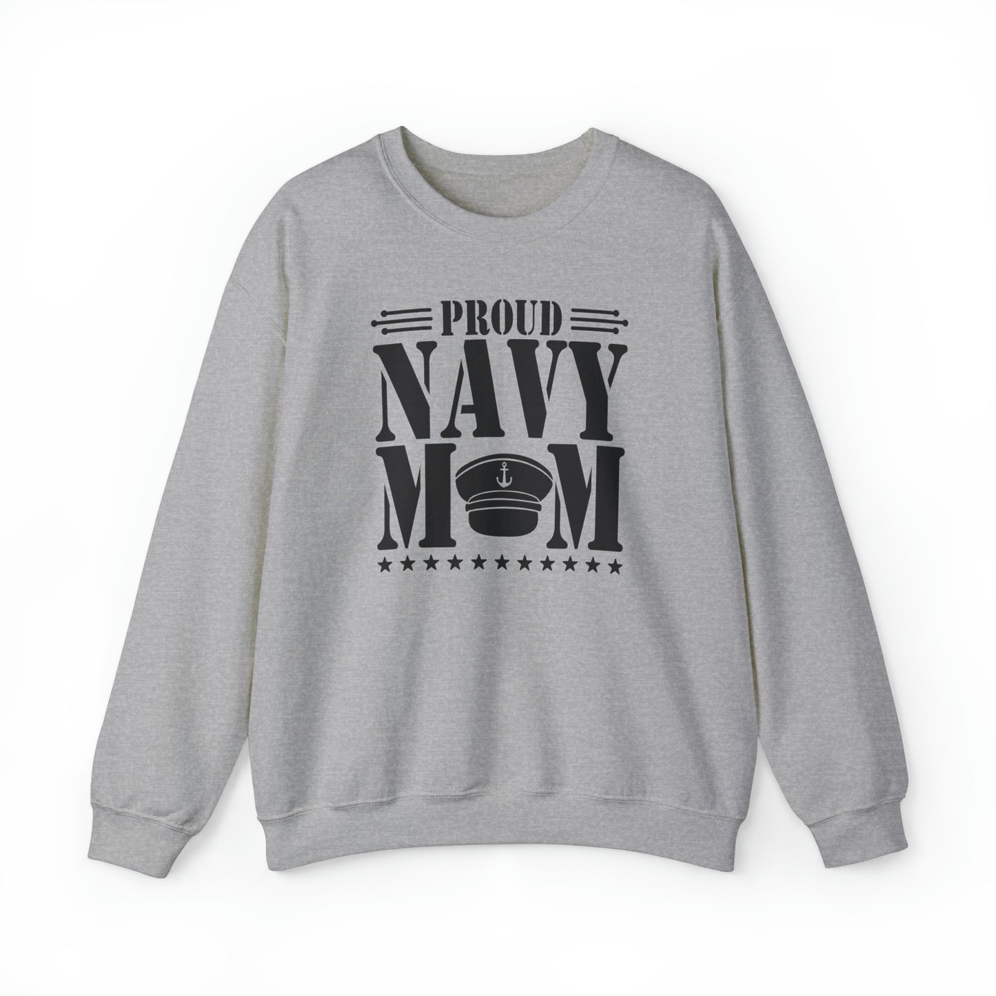 Proud Navy MOM Unisex Heavy Blend™ Crewneck Sweatshirt