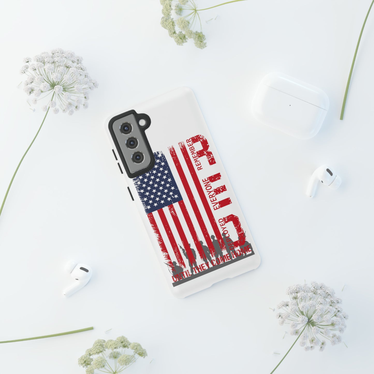 R.E.D. Until They Come Home US Flag Military -Tough Phone Cases