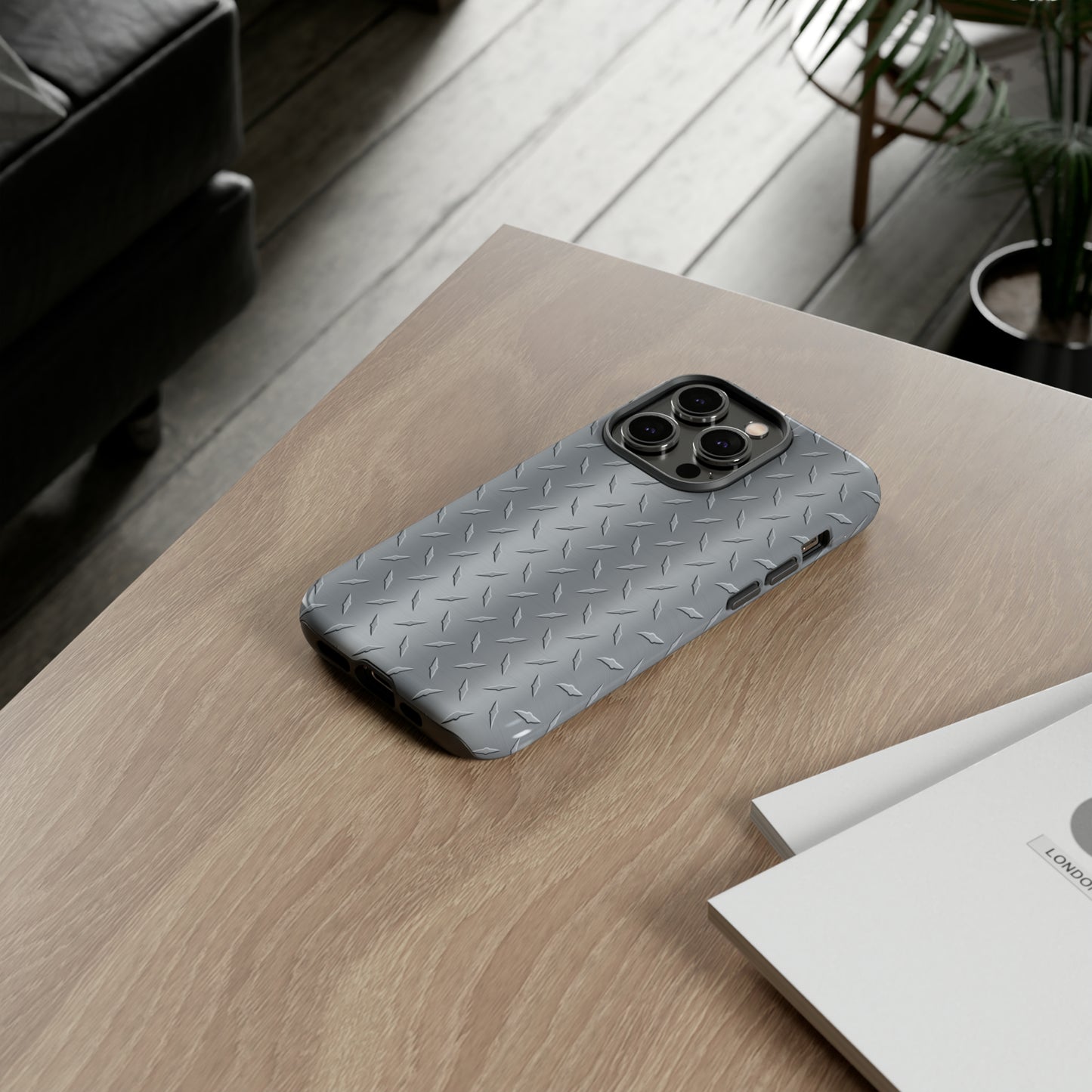 Diamond Plate Inspired Tough Phone Cases