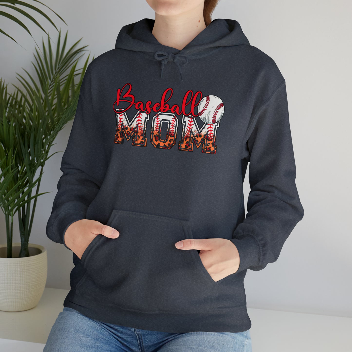 Baseball Mom Unisex Heavy Blend™ Hooded Sweatshirt