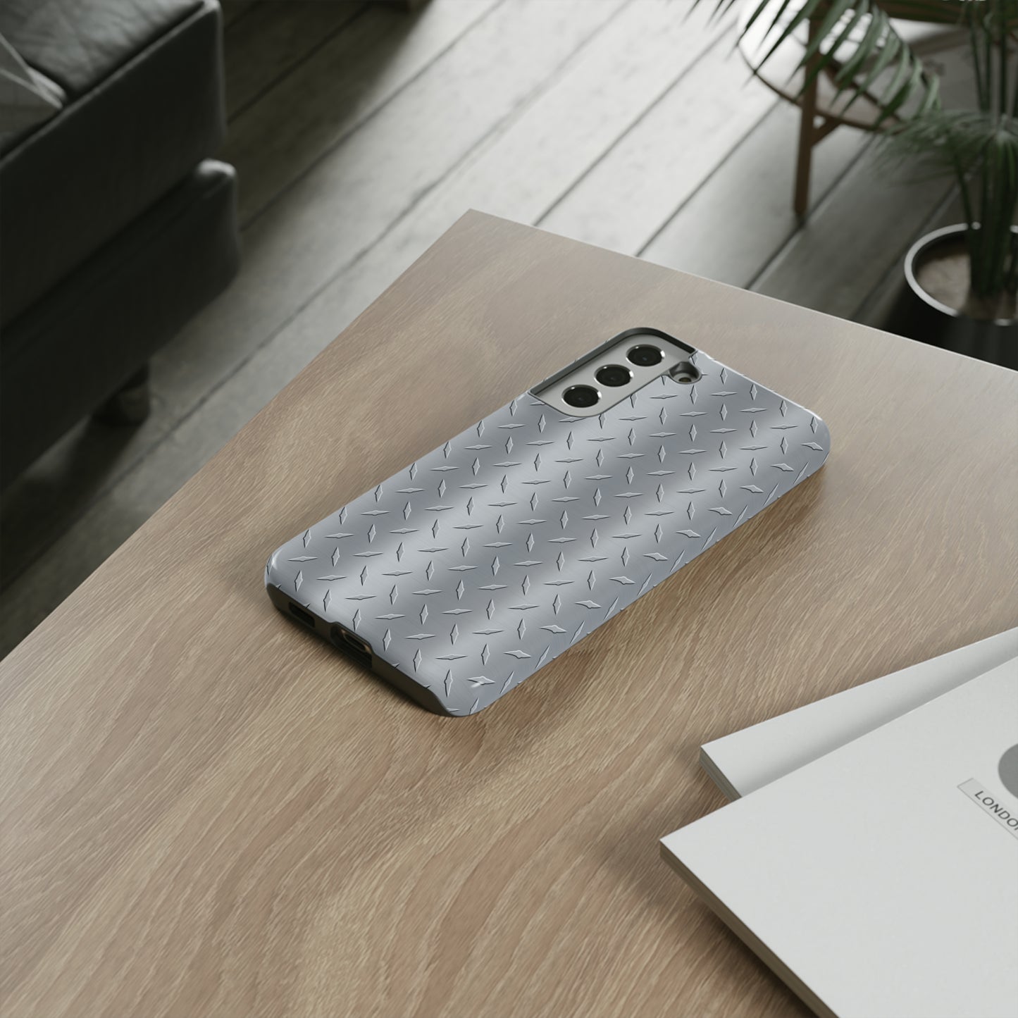 Diamond Plate Inspired Tough Phone Cases