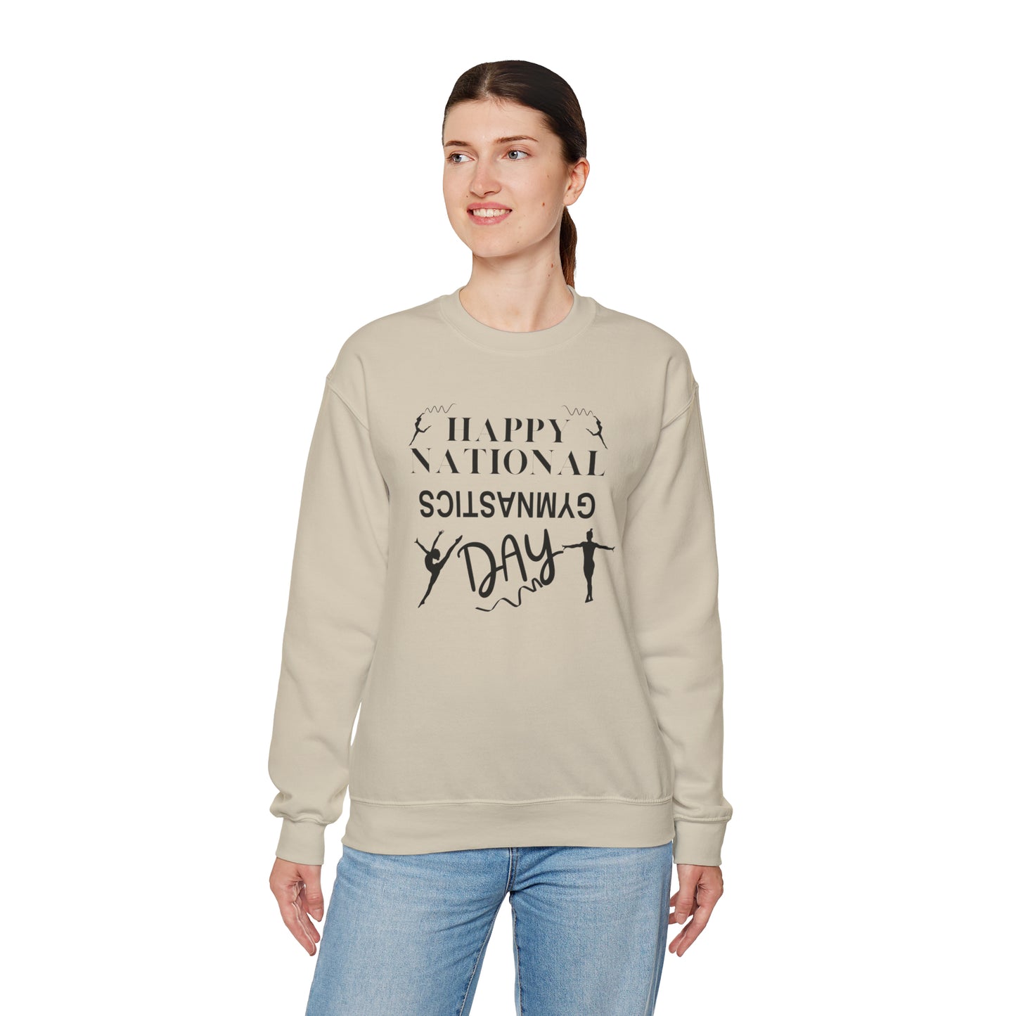 Happy National Gymnastics Day Unisex Heavy Blend™ Crewneck Sweatshirt