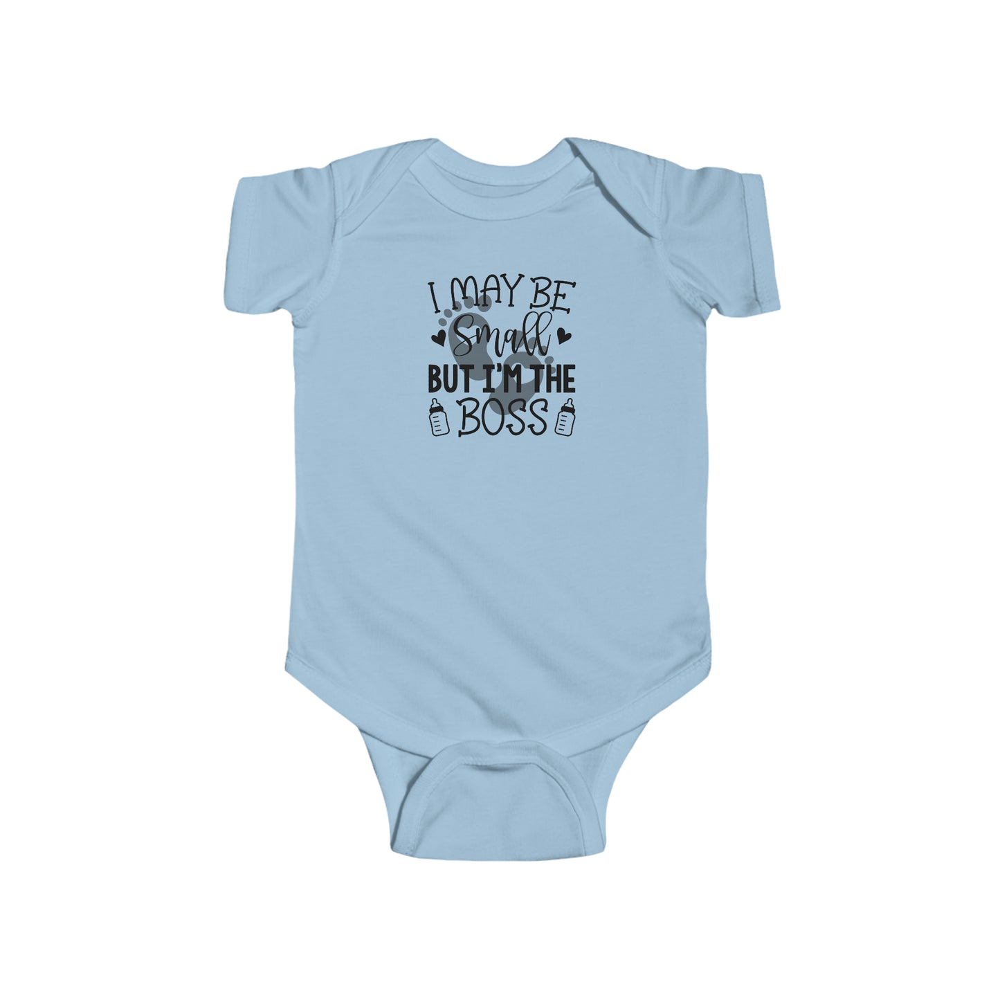 I May Be Small but Im the Boss Infant Fine Jersey Bodysuit