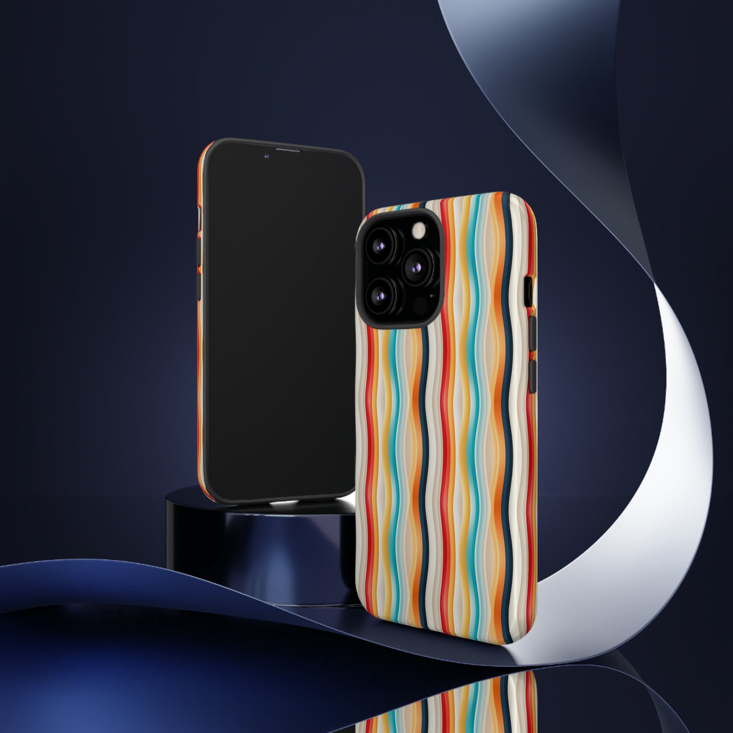 Color Wave Fusion Tough Phone Cases