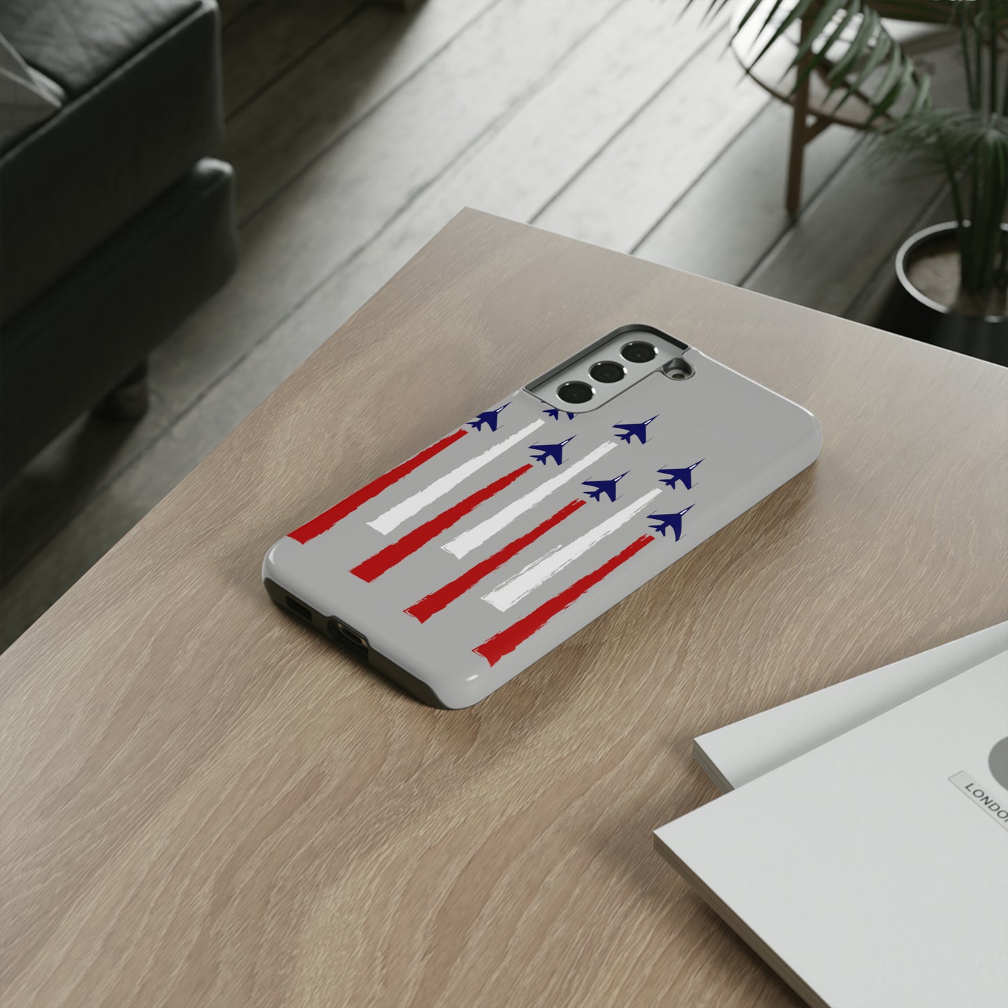 Red, White, & Blue US Jets Tough Phone Cases