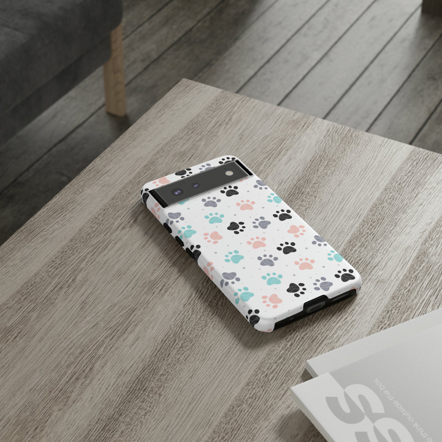 Pretty Pastel Paw Prints Tough Phone Cases