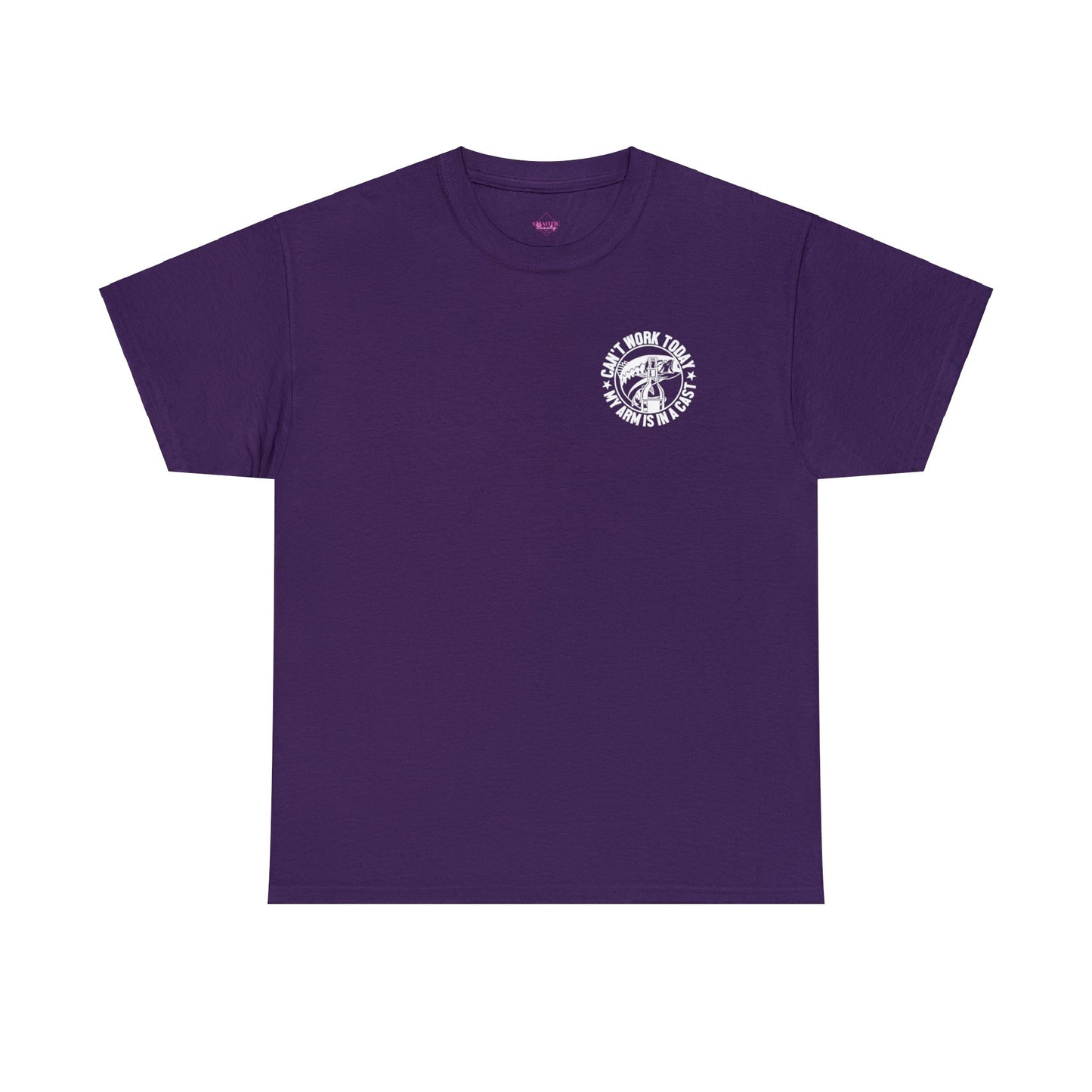 Cant Work Today My Arm Is In A Cast Unisex Heavy Cotton Tee