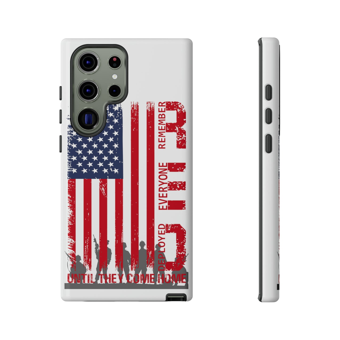 R.E.D. Until They Come Home US Flag Military -Tough Phone Cases