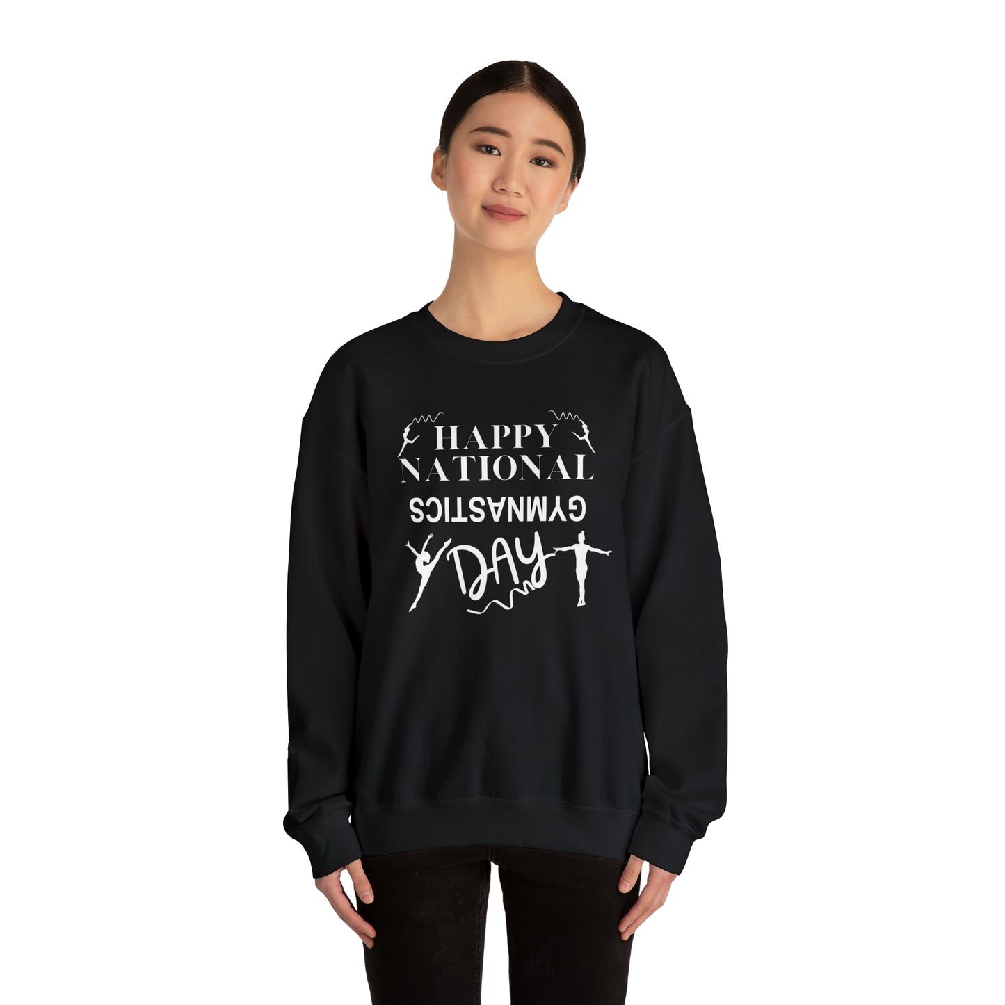 Happy National Gymnastics Day Unisex Heavy Blend™ Crewneck Sweatshirt