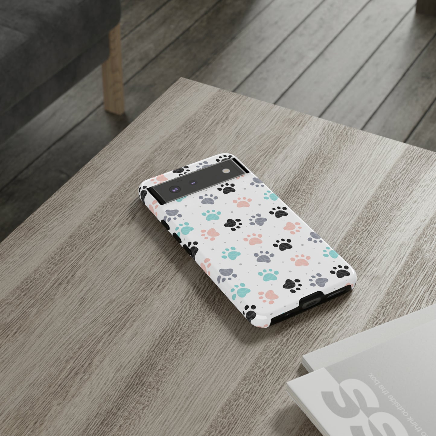 Pretty Pastel Paw Prints Tough Phone Cases