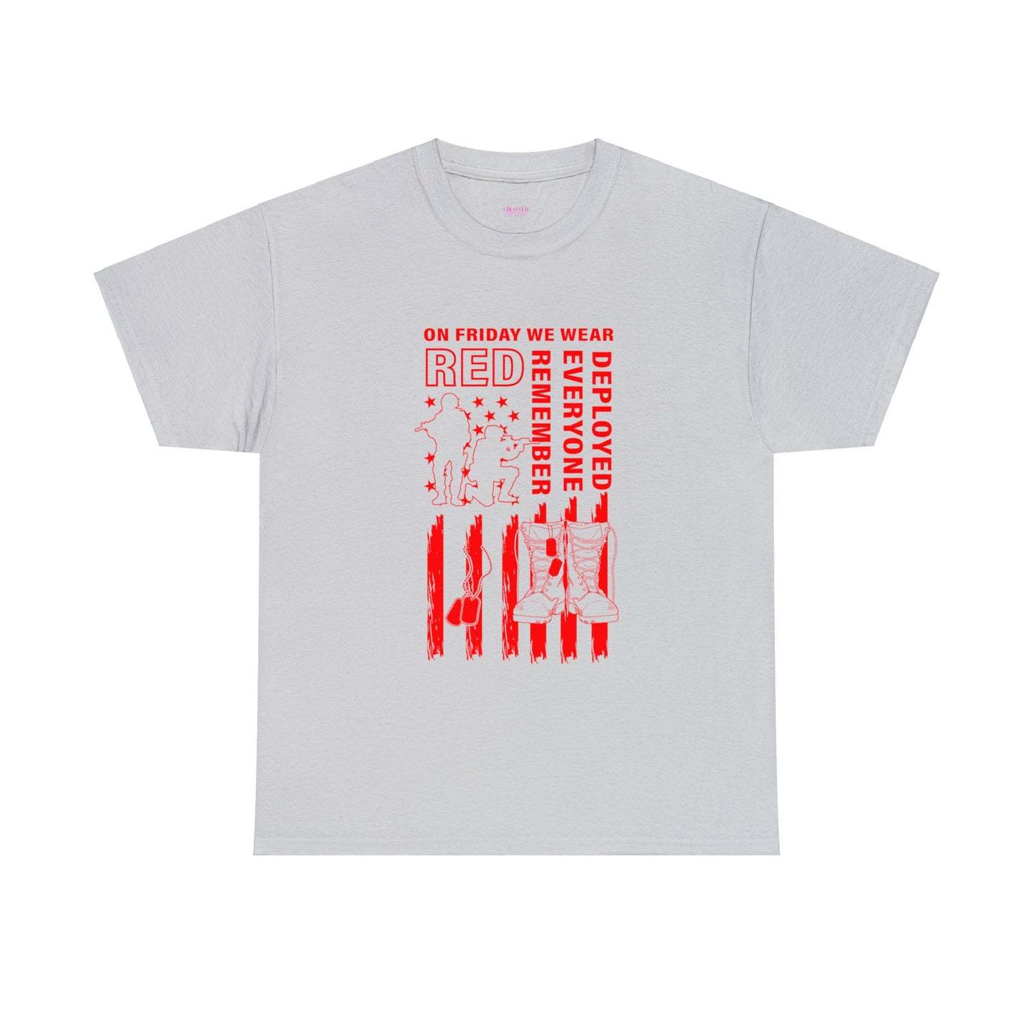 I Wear R.E.D. on Fridays Unisex Heavy Cotton Tee