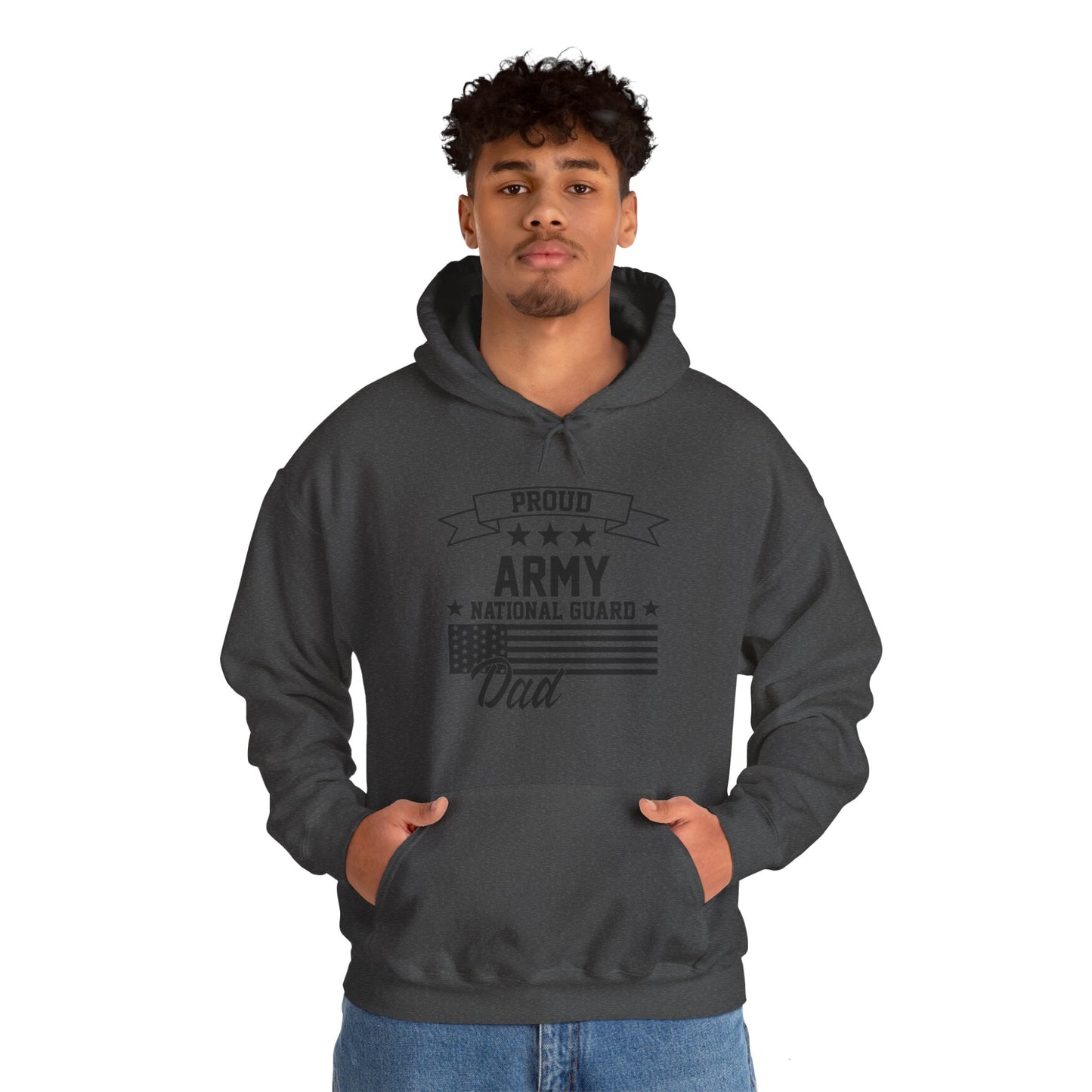 Proud Army National Guard DAD  Unisex Heavy Blend™ Hooded Sweatshirt