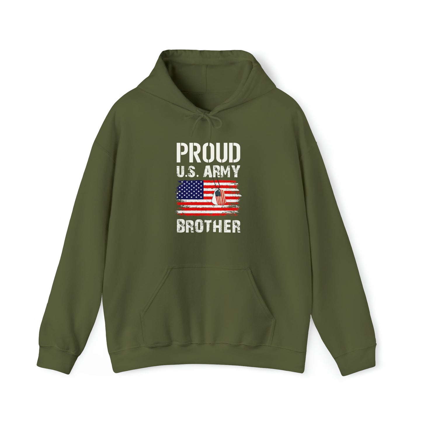 Proud US Army Brother Unisex Heavy Blend™ Hooded Sweatshirt